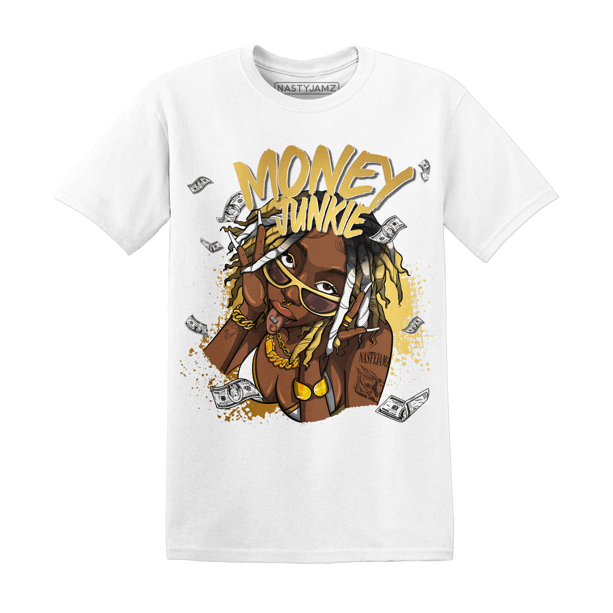 Sail 4s T Shirt Match Money Junkie - NastyJamz