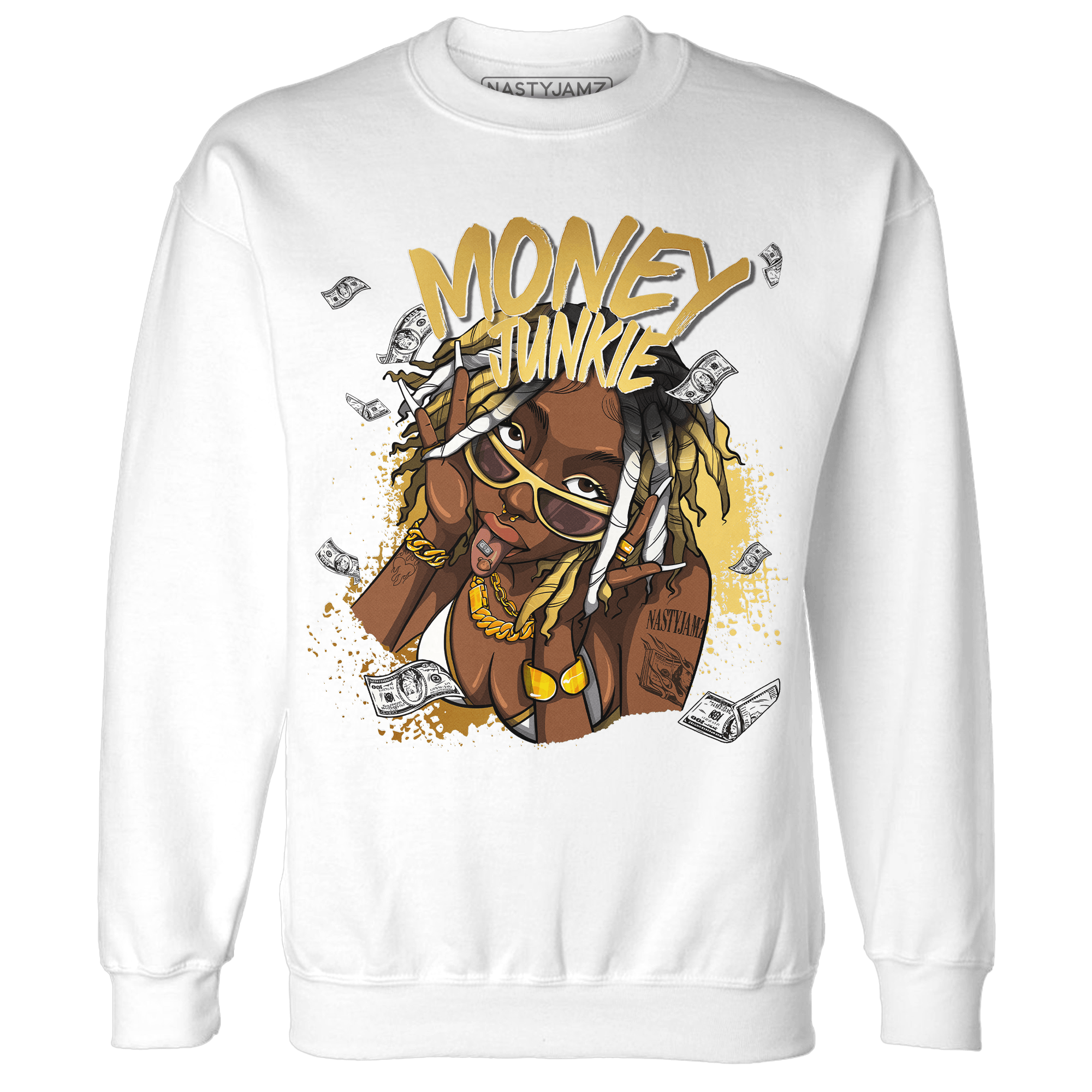 Sail 4s Sweatshirt Match Money Junkie - NastyJamz