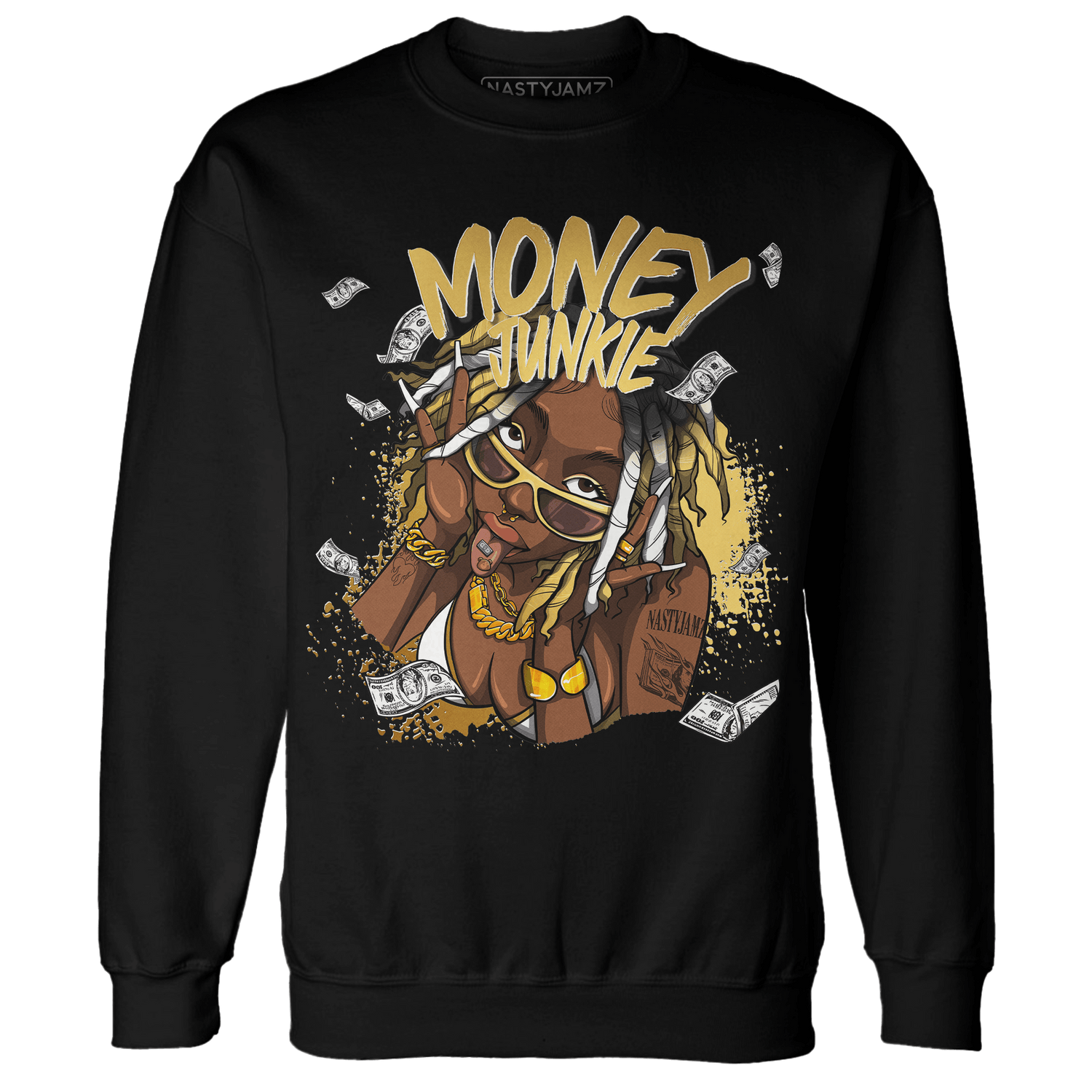 Sail 4s Sweatshirt Match Money Junkie - NastyJamz