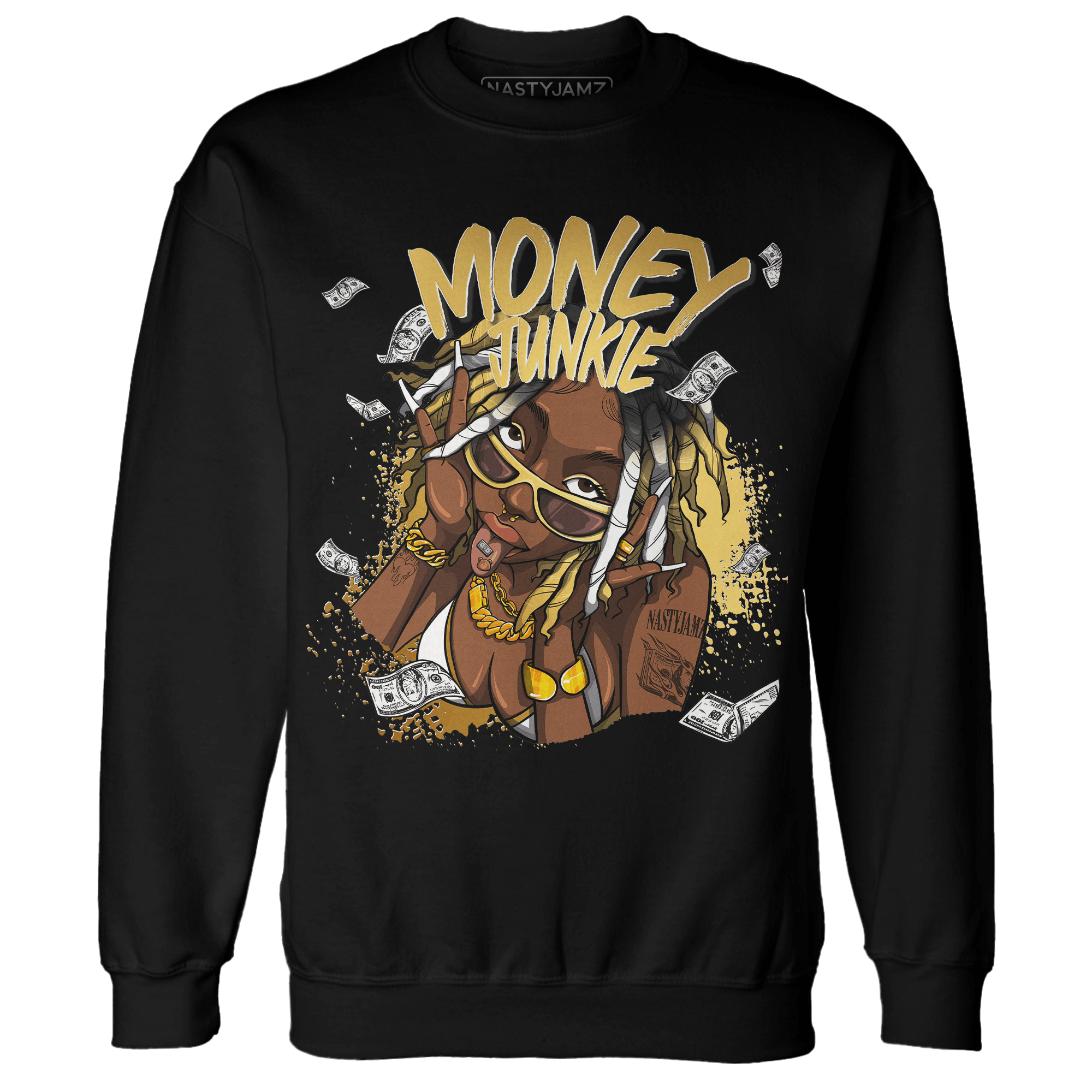 Sail 4s Sweatshirt Match Money Junkie - NastyJamz