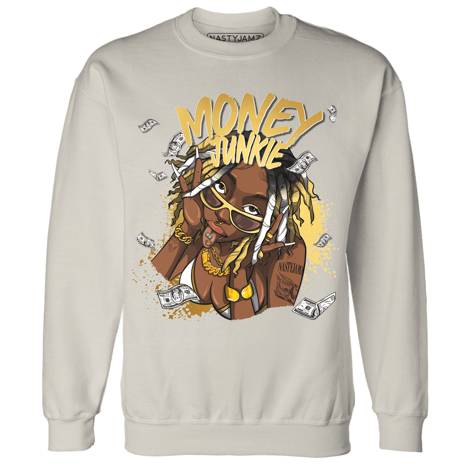 Sail 4s Sweatshirt Match Money Junkie - NastyJamz
