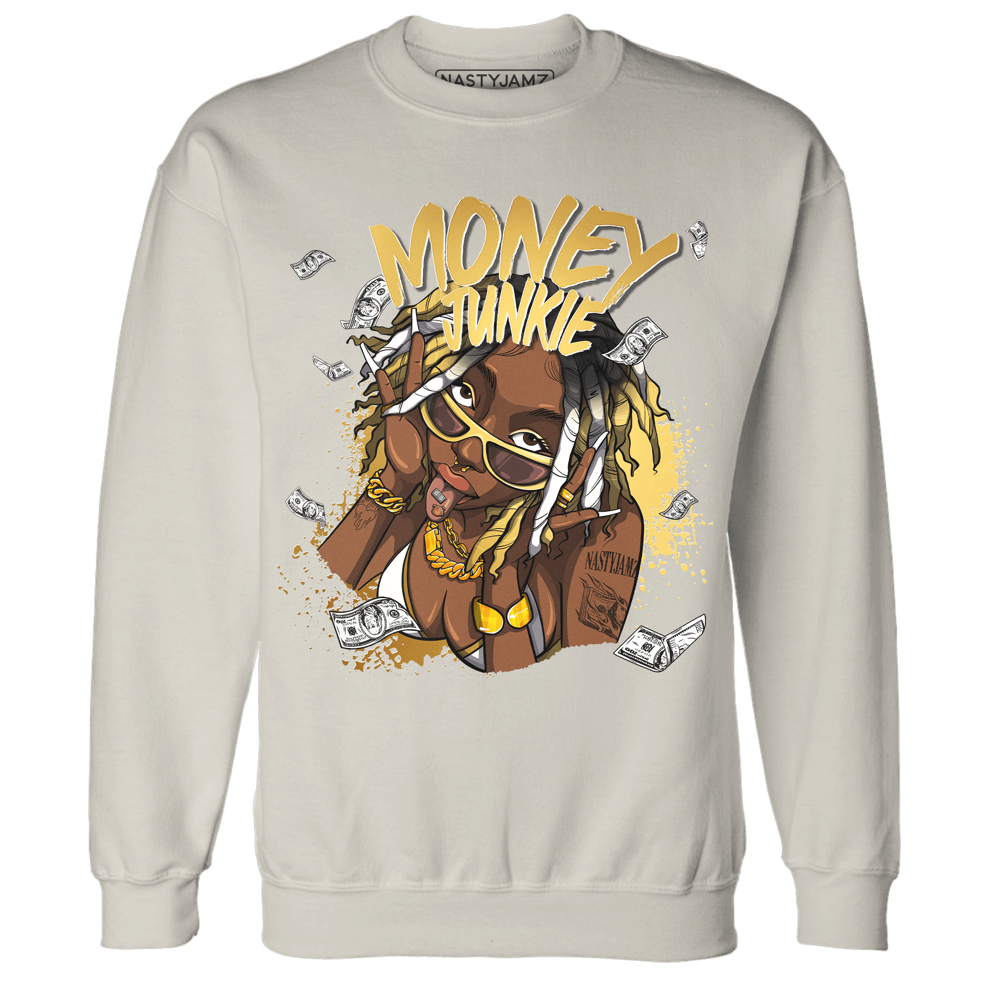 Sail 4s Sweatshirt Match Money Junkie - NastyJamz
