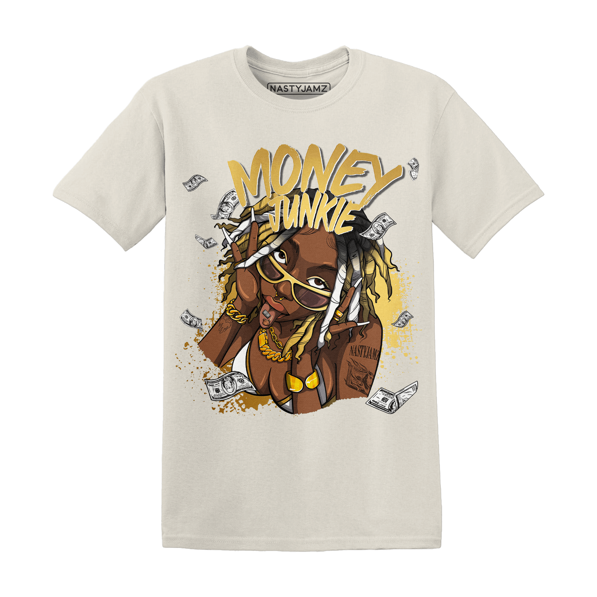 Sail 4s T Shirt Match Money Junkie - NastyJamz
