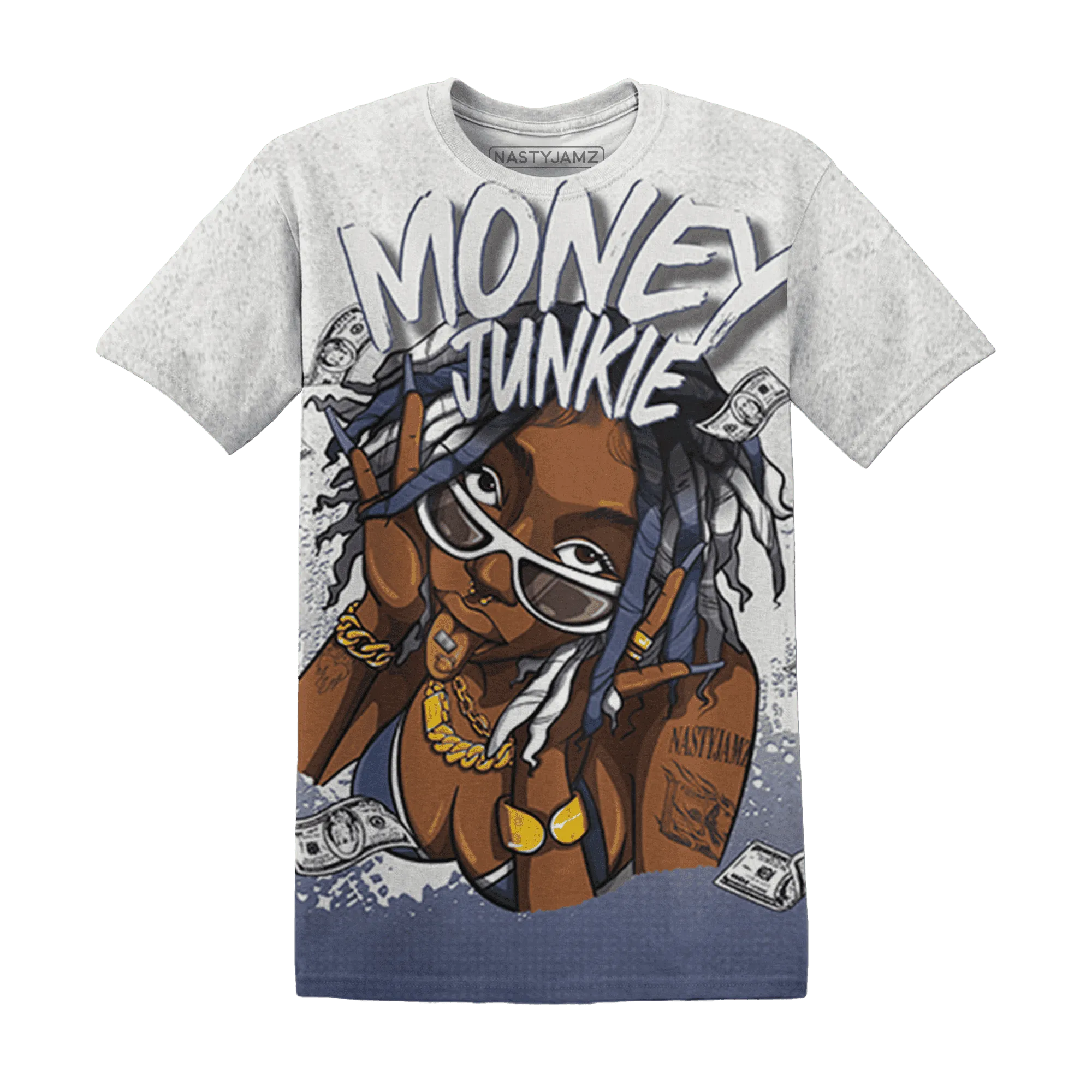 Low-Diffused-Blue-11s-T-Shirt-Match-Money-Junkie-3D