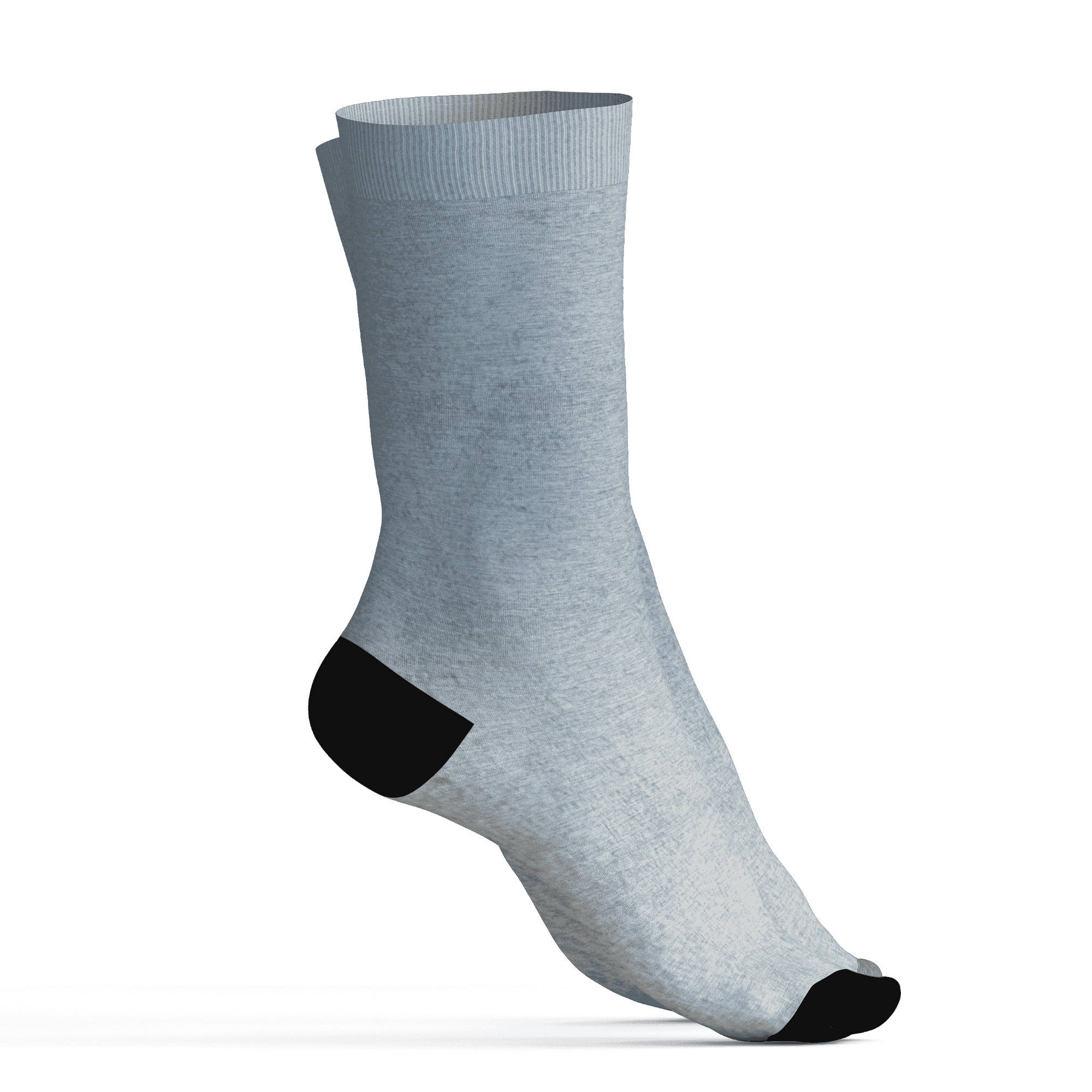 Mid Diffused Blue Grey 1s Socks Match Money Junkie 3D All-Over Print - NastyJamz