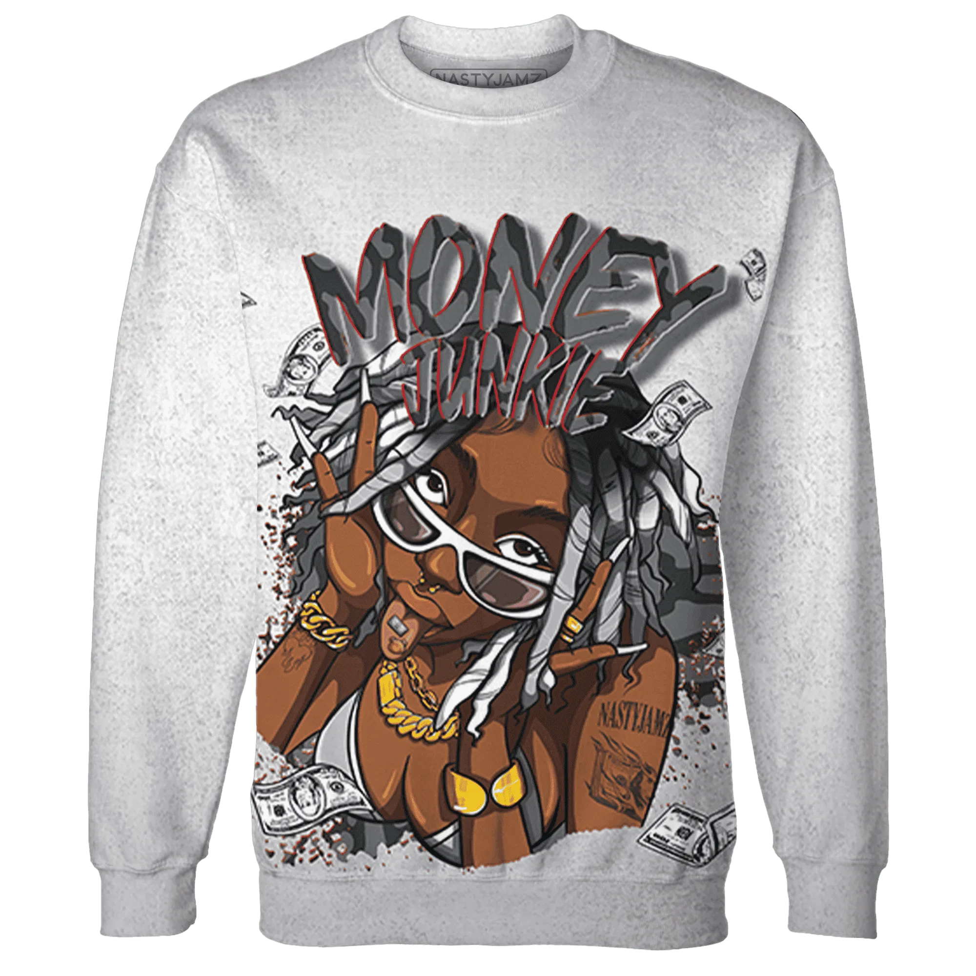 Cement-Grey-3s-Sweatshirt-Match-Money-Junkie-3D
