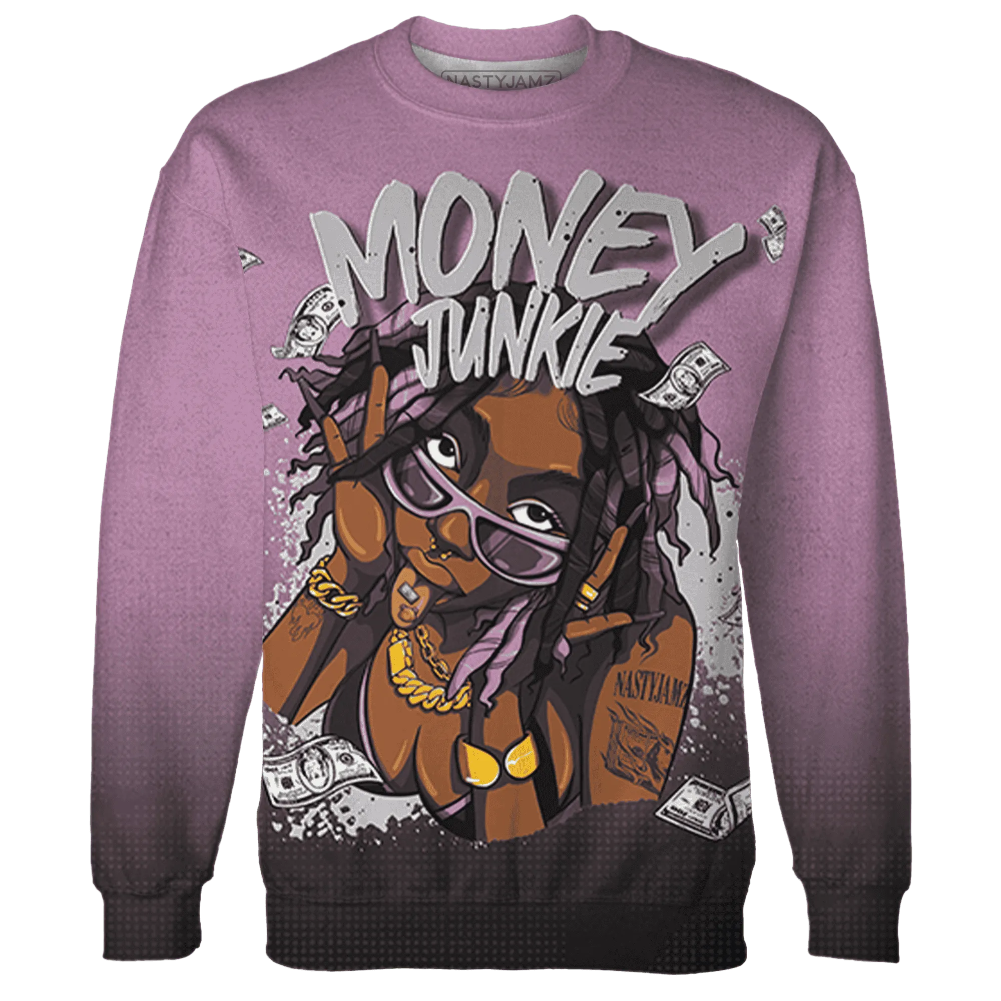 Orchid-Neutral-Grey-Black-White-4s-NastyJamz-Sweatshirt-Match-Money-Junkie-3D
