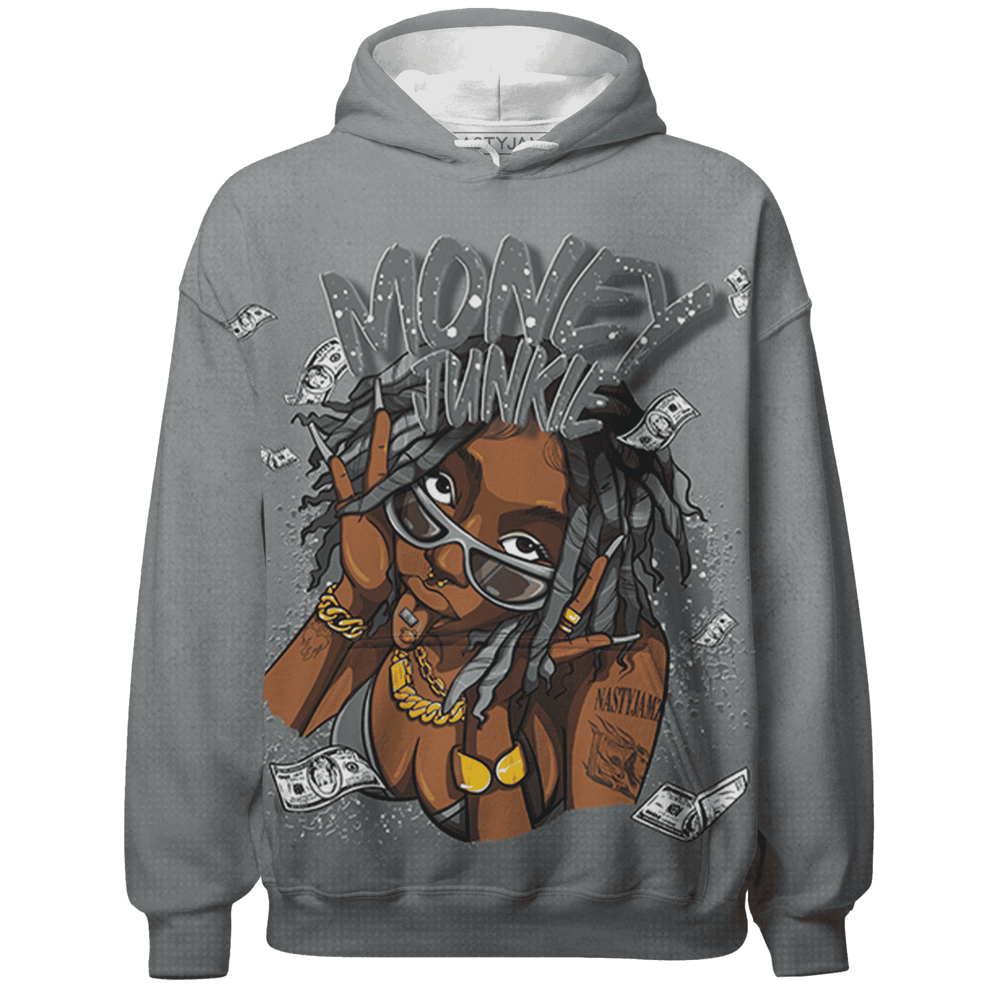 Paris Olympicsss 4s Hoodie Match Money Junkie 3D All-Over Print - NastyJamz