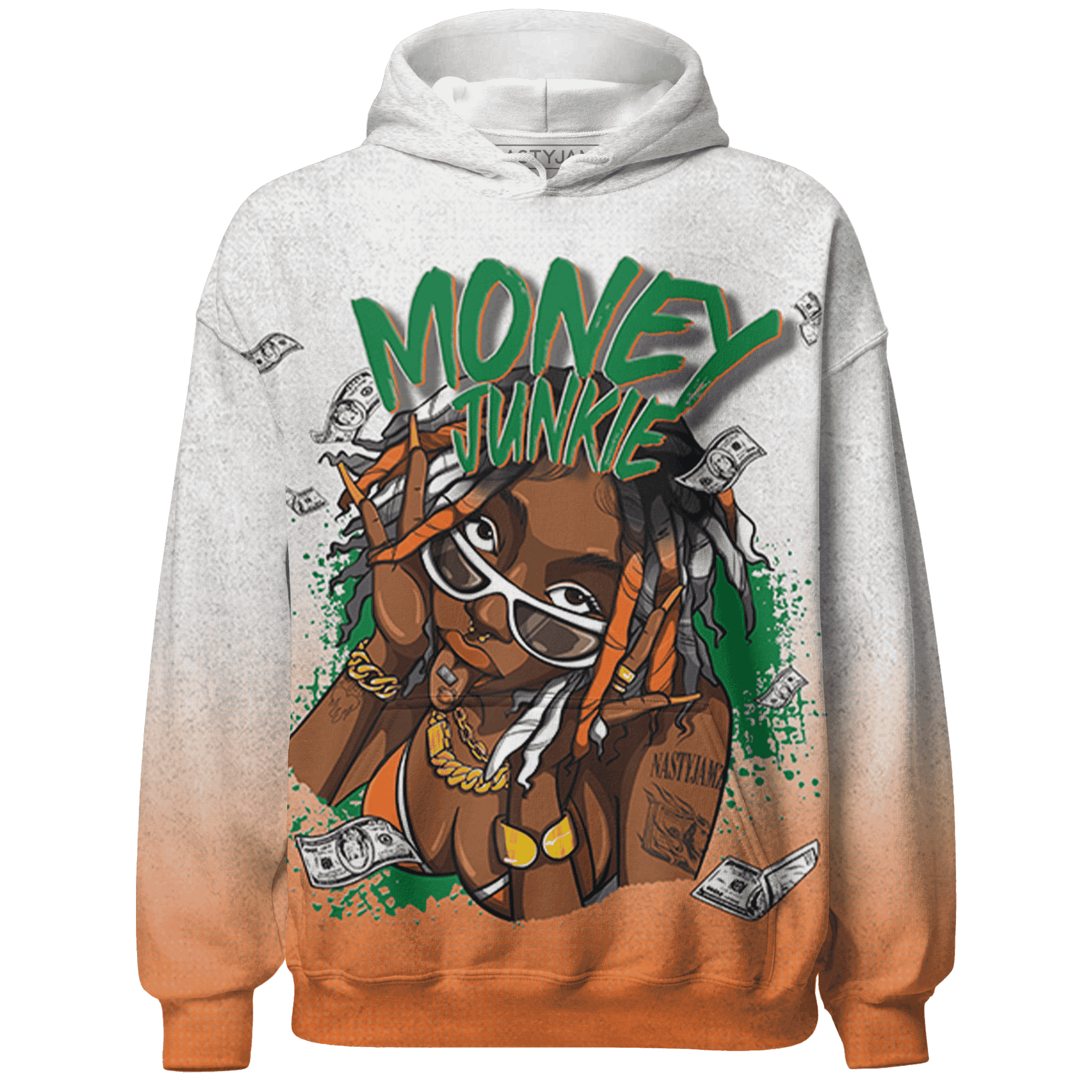 MAM Hurricanes 5s Hoodie Match Money Junkie 3D All-Over Print - NastyJamz