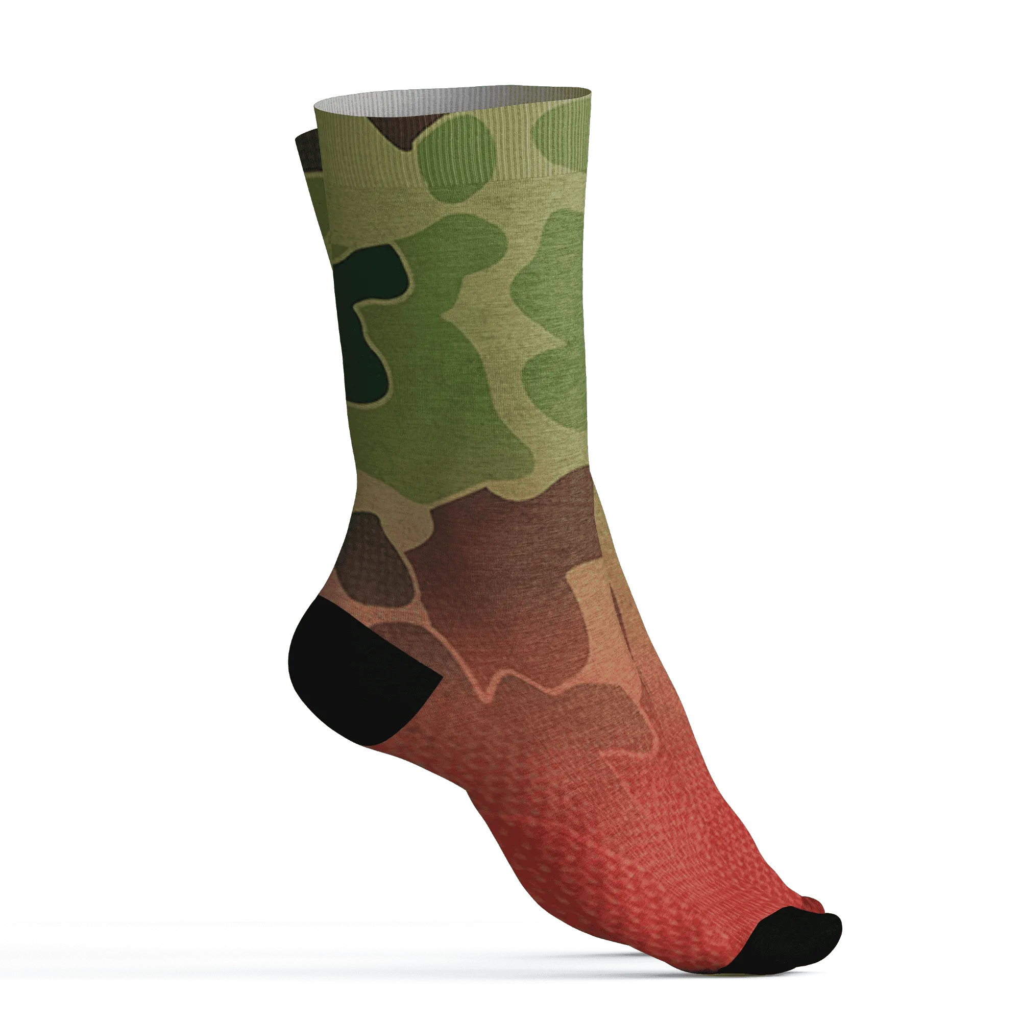 AM-90-Dark-Sage-Solar-Red-NastyJamz-Socks-Match-Money-Junkie-3D