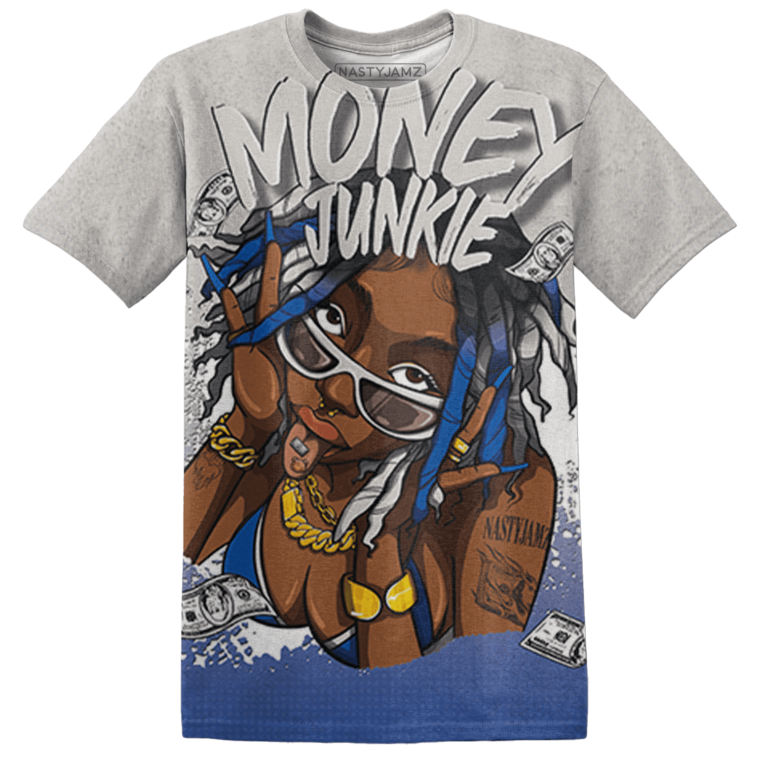 Air Max 1 86 Royal T Shirt Match Money Junkie 3D All-Over Print - NastyJamz
