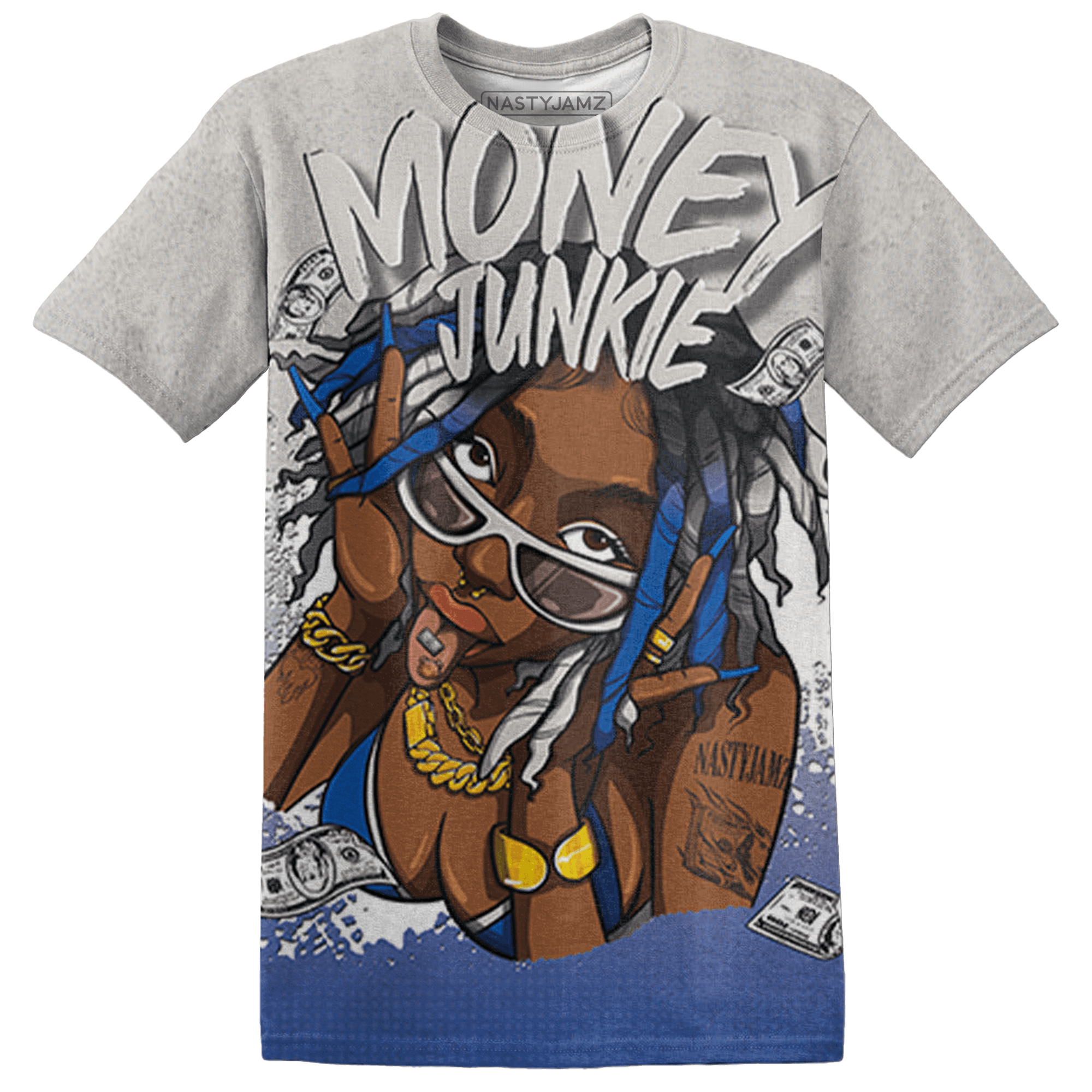 Air Max 1 86 Royal T Shirt Match Money Junkie 3D All-Over Print - NastyJamz