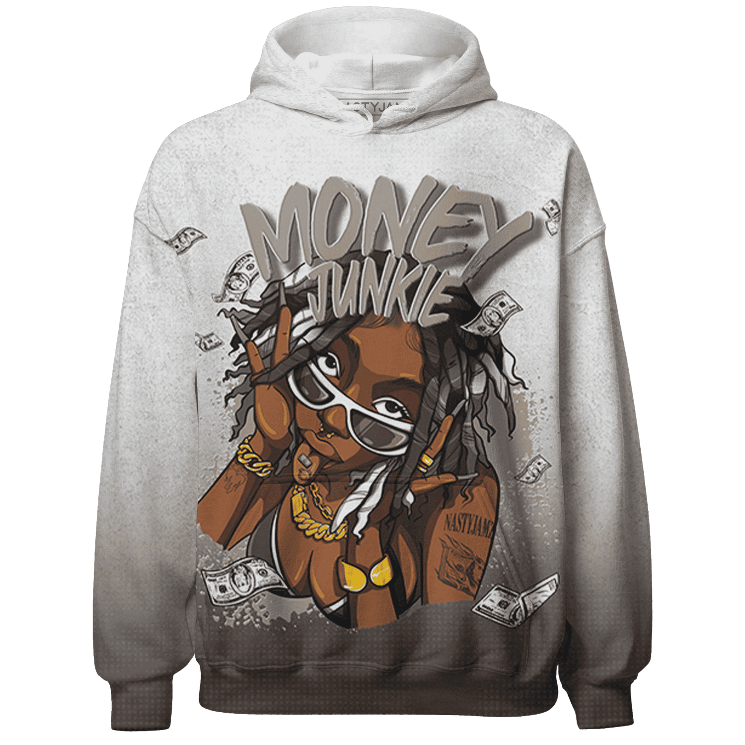Dunk Low Baroque Brown Hoodie Match Money Junkie 3D All-Over Print - NastyJamz