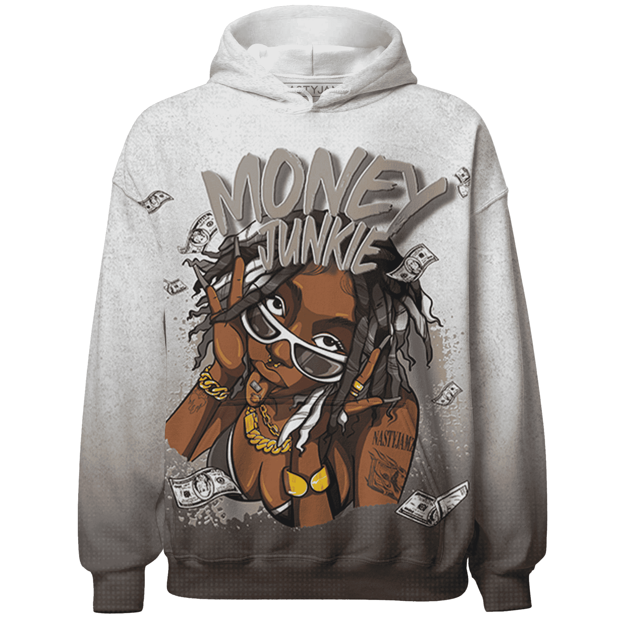 Dunk Low Baroque Brown Hoodie Match Money Junkie 3D All-Over Print - NastyJamz