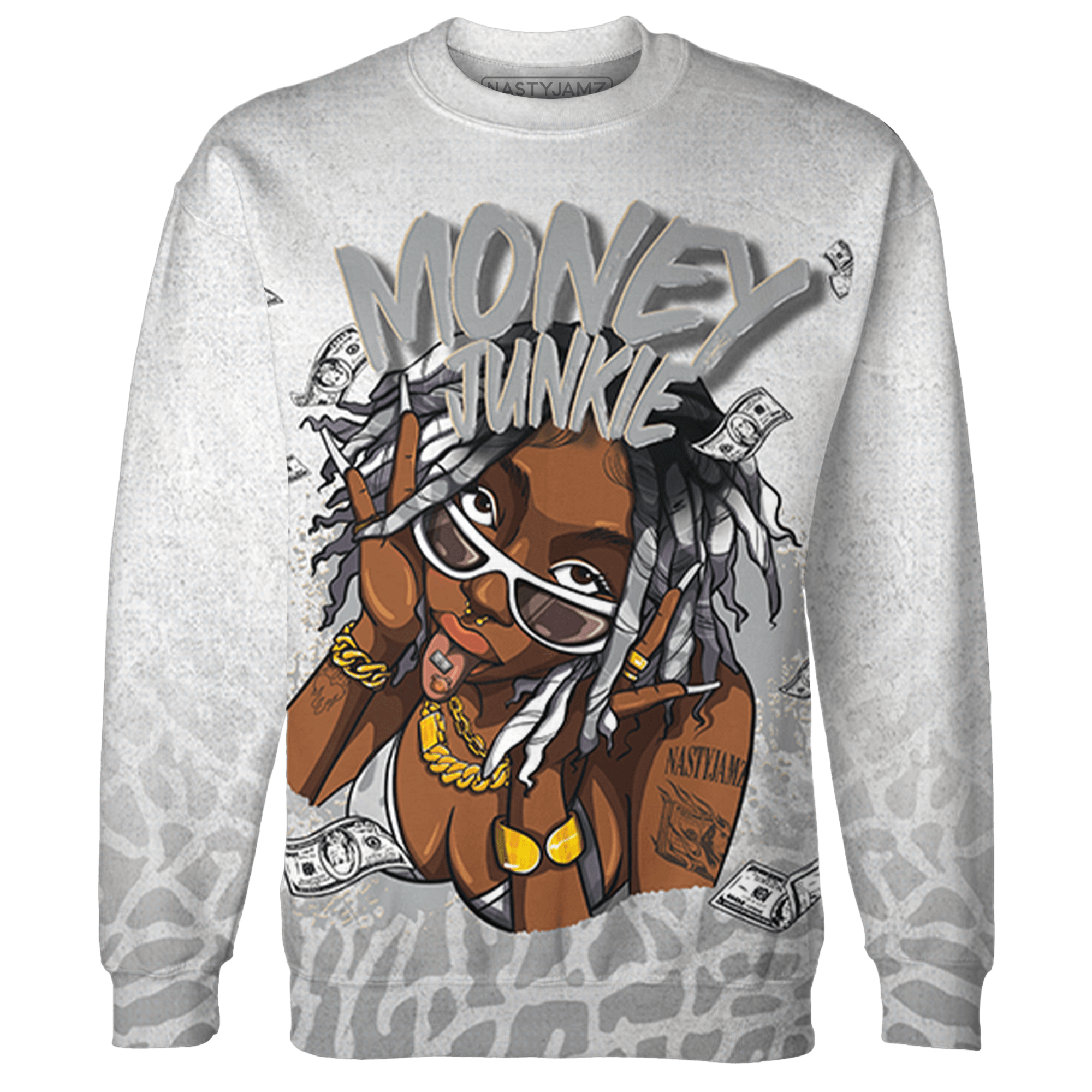 Craft Ivory 3s Sweatshirt Match Money Junkie 3D All-Over Print - NastyJamz