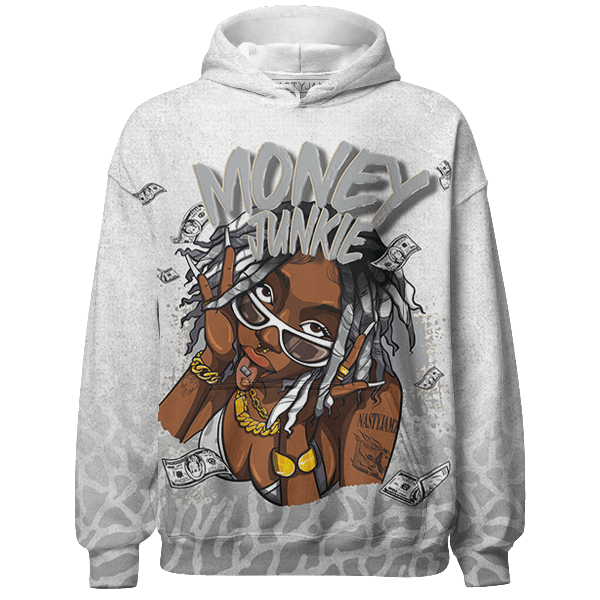 Craft Ivory 3s Hoodie Match Money Junkie 3D All-Over Print - NastyJamz