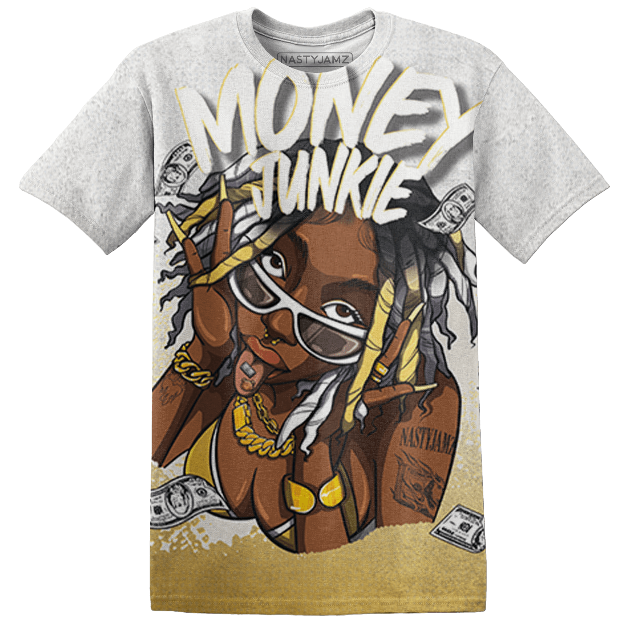 Sail 4s T Shirt Match Money Junkie 3D All-Over Print - NastyJamz