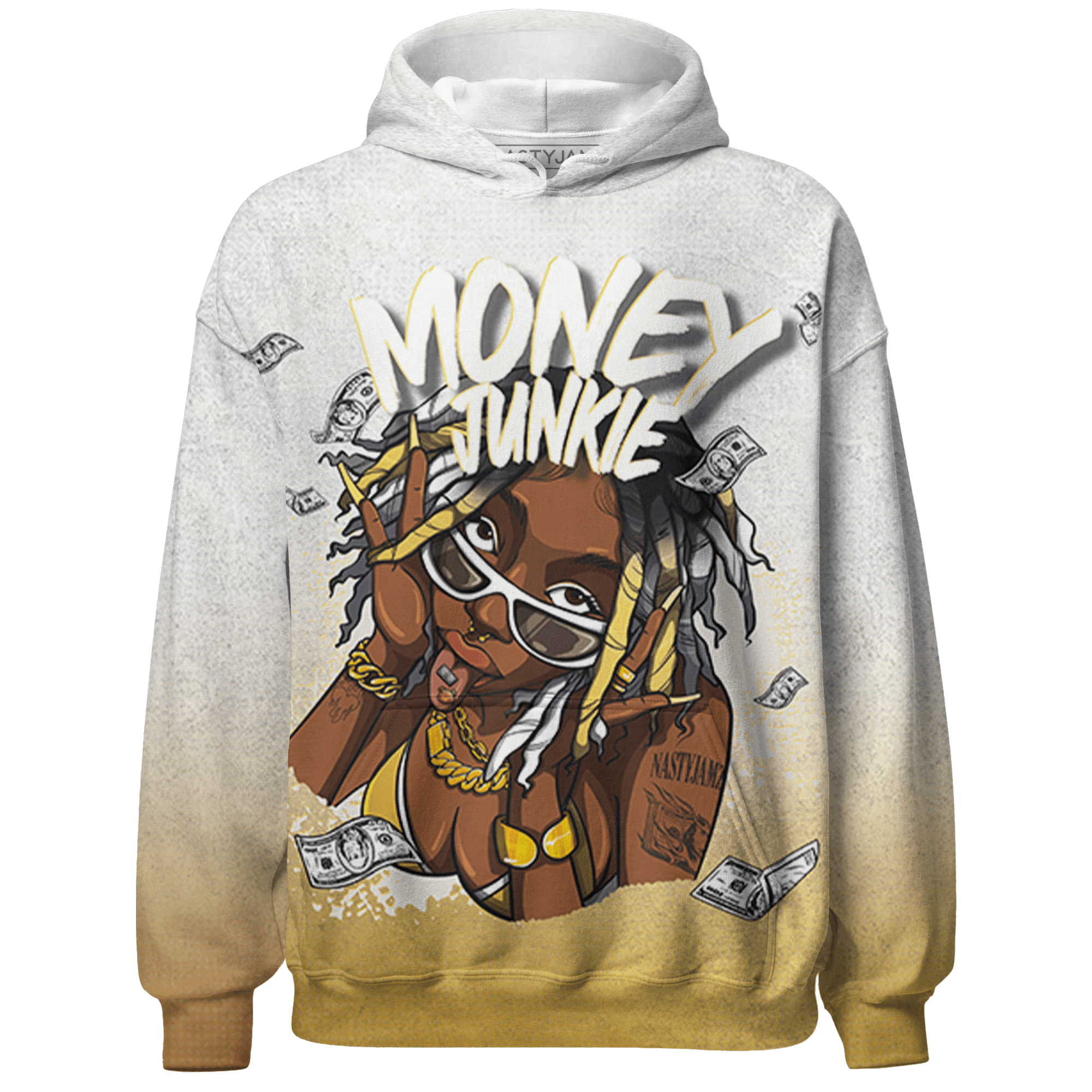 Sail 4s Hoodie Match Money Junkie 3D All-Over Print - NastyJamz
