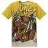 Yellow Ochre 6s T Shirt Match Money Junkie 3D All-Over Print - NastyJamz