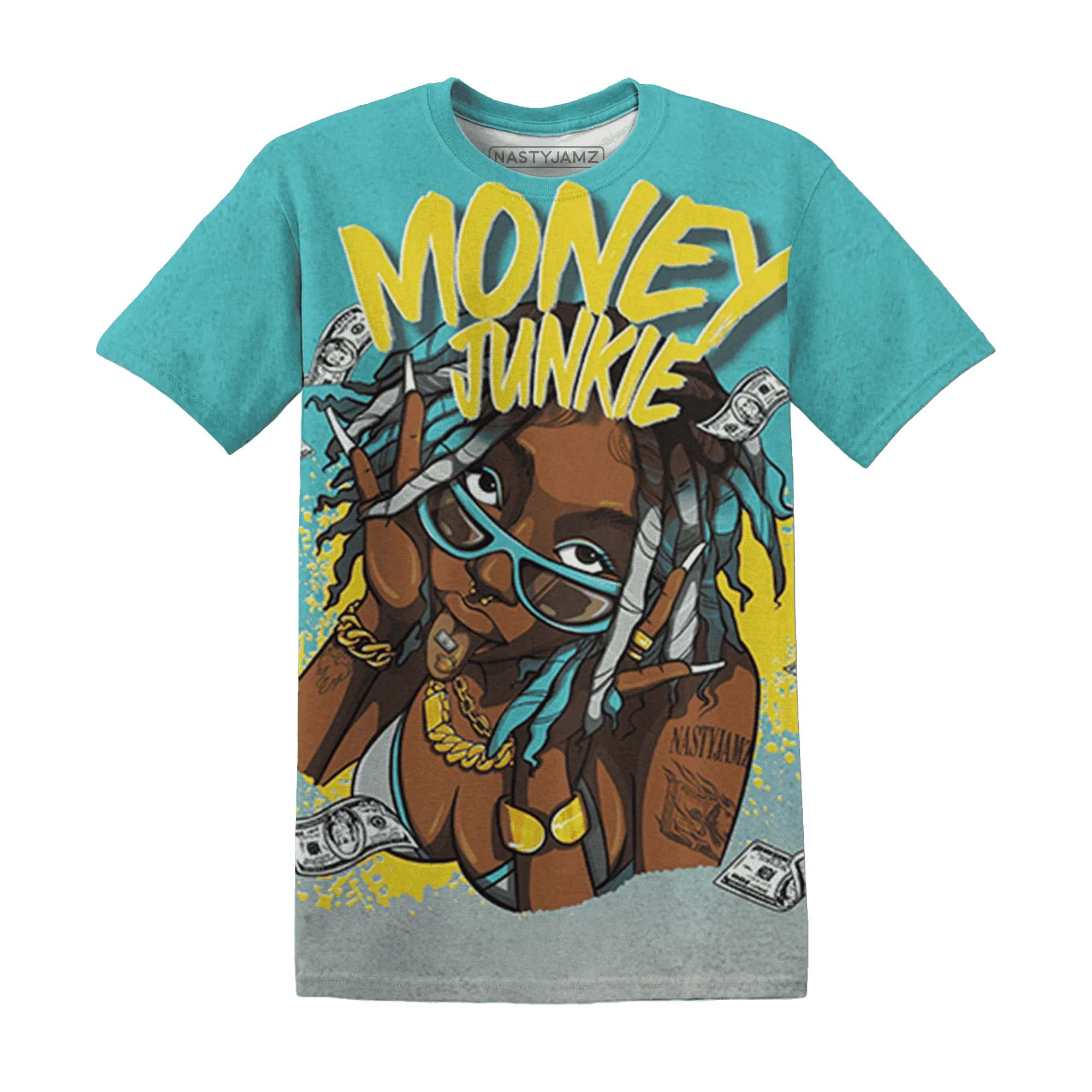 NBL-Cyan-Burst-9060-T-Shirt-Match-Money-Junkie-3D