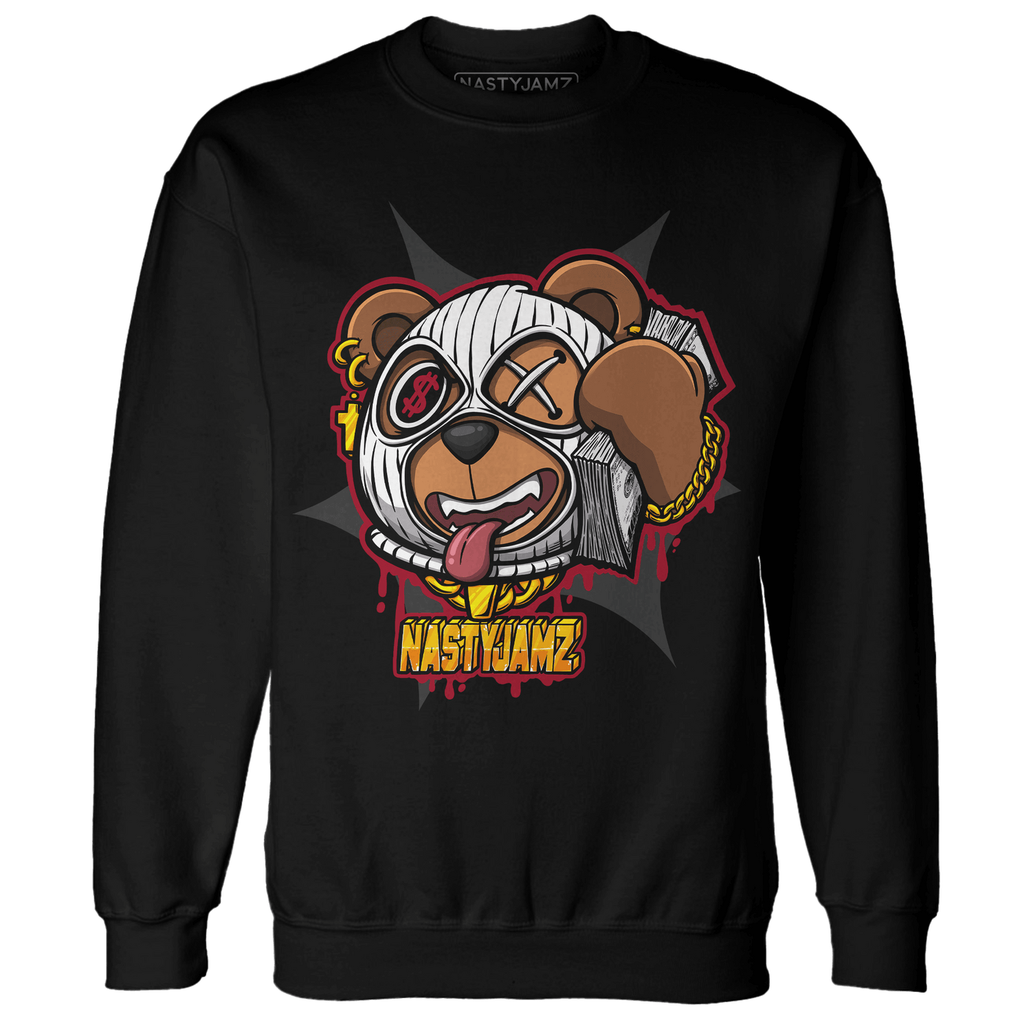 Retro Red Taxi 12s Sweatshirt Match Money Motive BER - NastyJamz