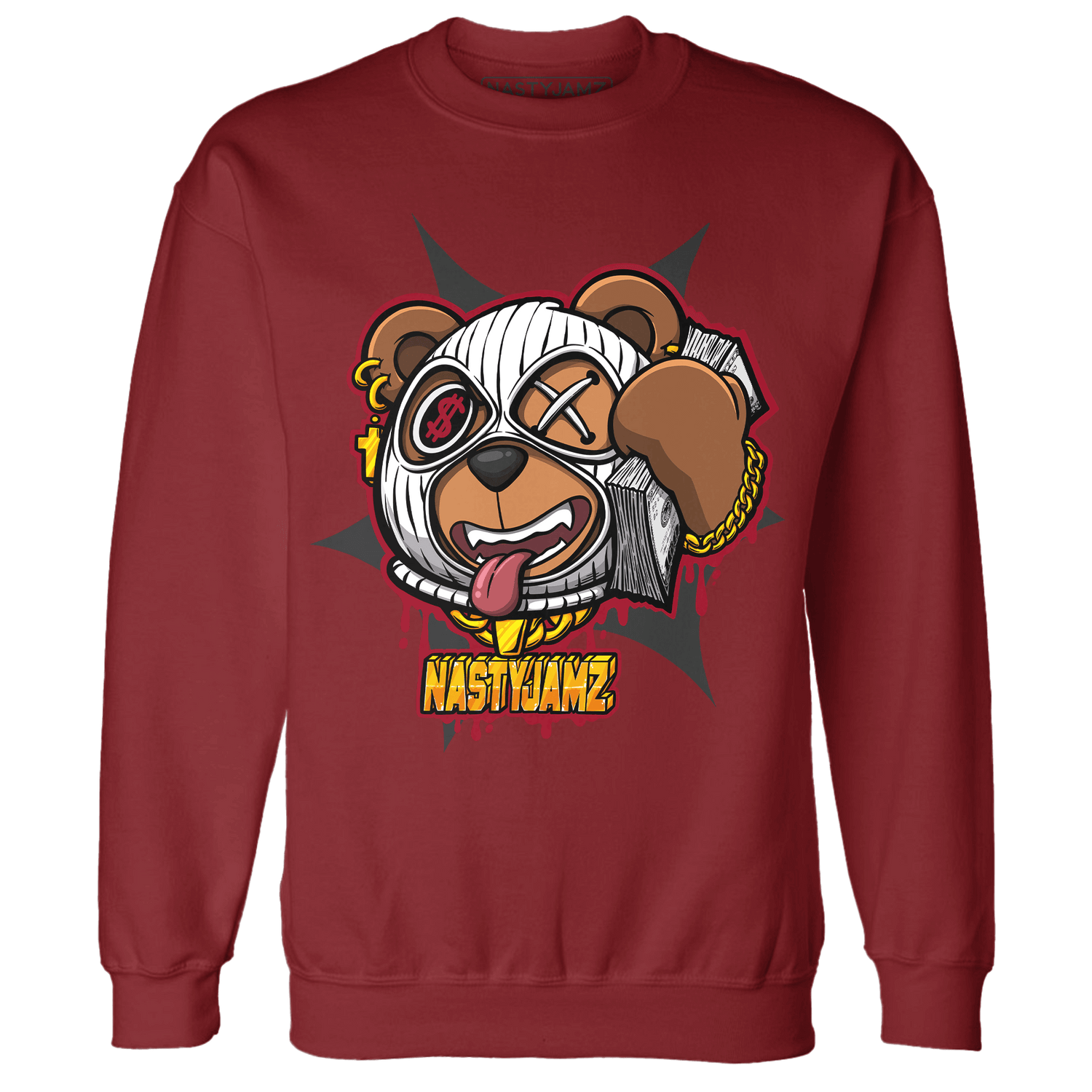 Retro Red Taxi 12s Sweatshirt Match Money Motive BER - NastyJamz