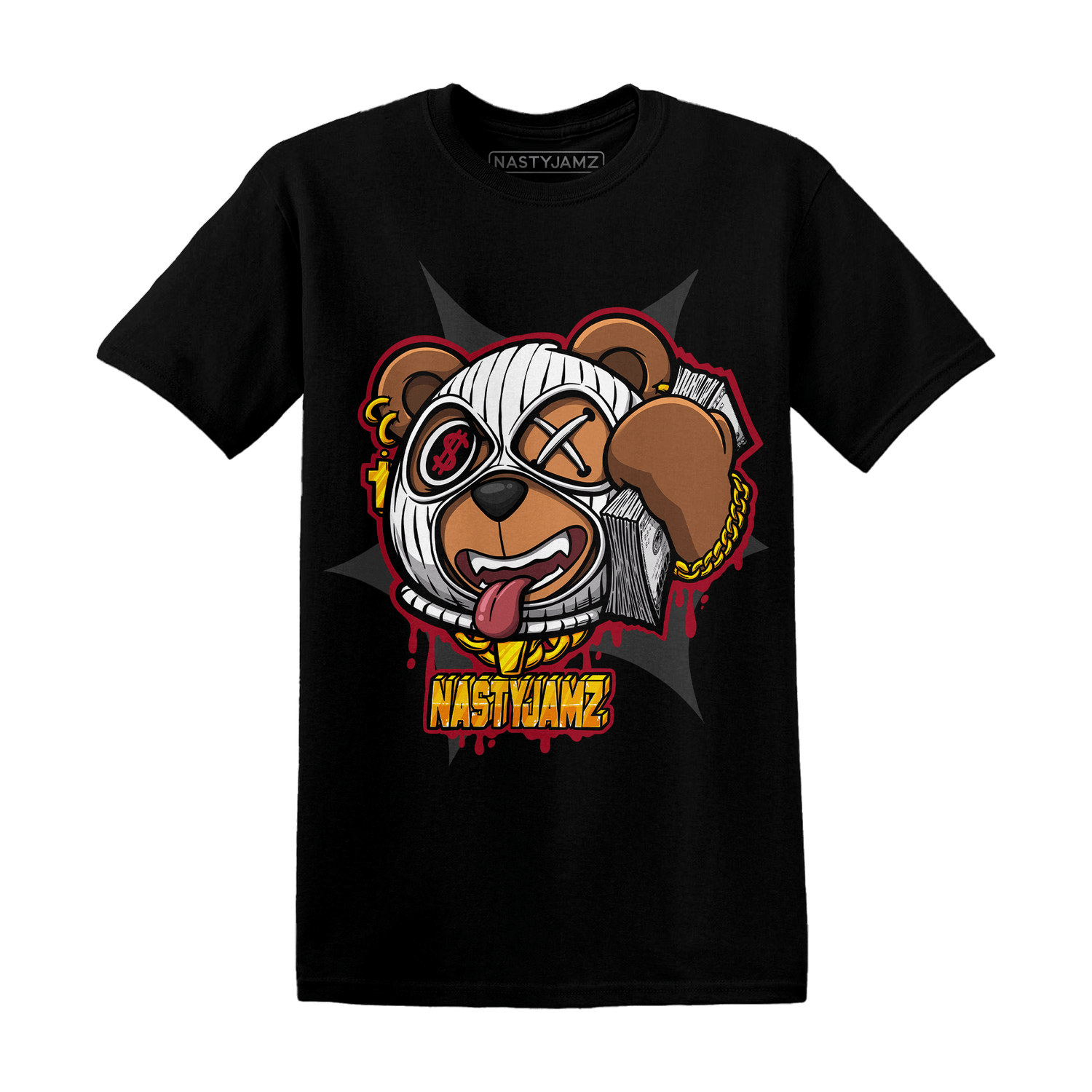 Retro Red Taxi 12s T Shirt Match Money Motive BER - NastyJamz