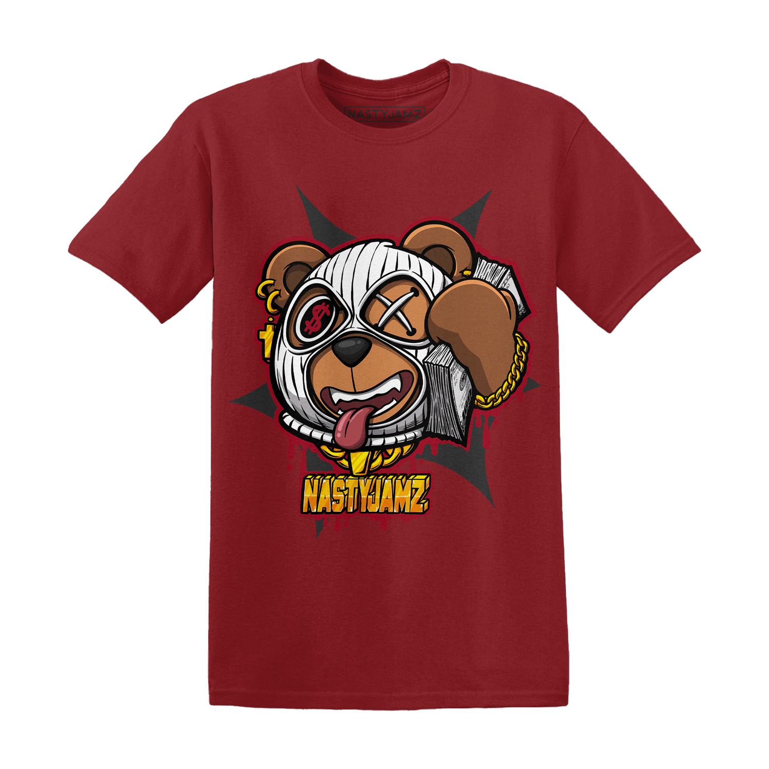 Retro Red Taxi 12s T Shirt Match Money Motive BER - NastyJamz