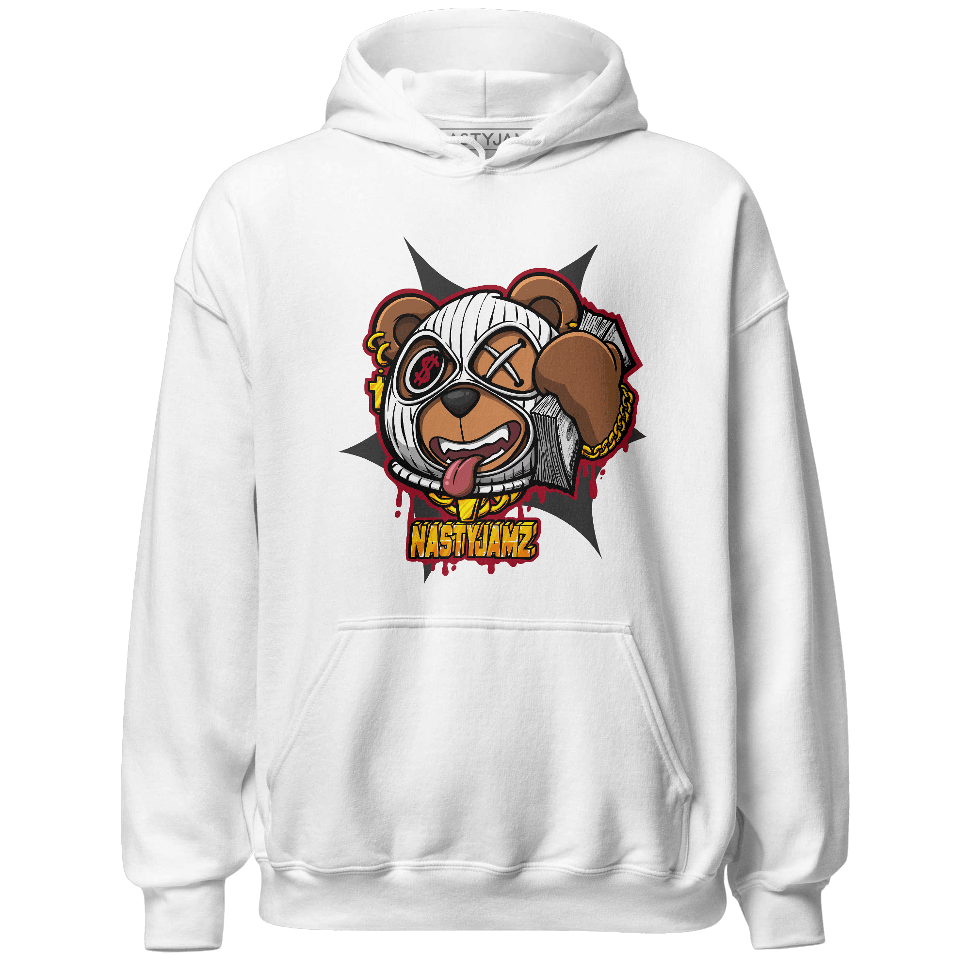 Retro Red Taxi 12s Hoodie Match Money Motive BER - NastyJamz