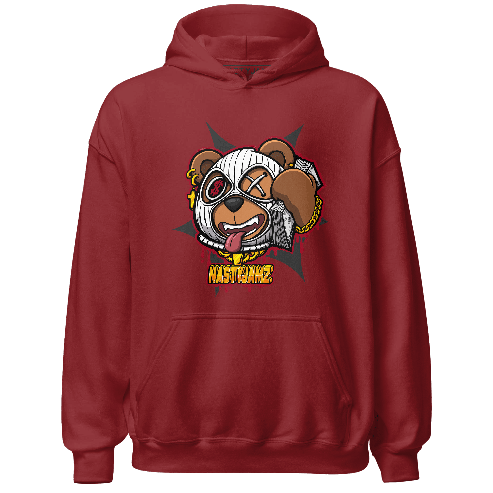 Retro Red Taxi 12s Hoodie Match Money Motive BER - NastyJamz