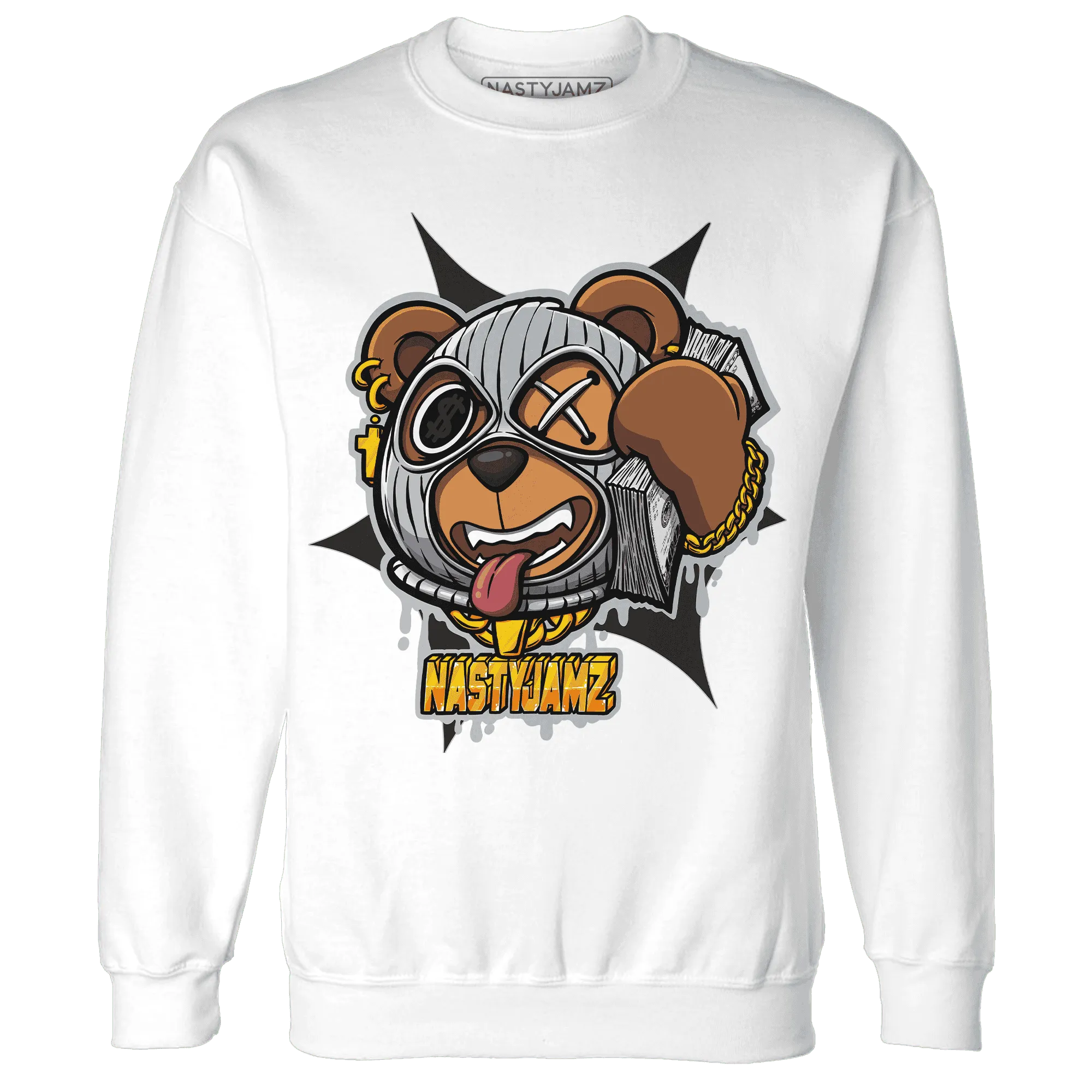 NastyJamz-Wolf-Grey-12s-Sweatshirt-Match-Money-Motive-BER