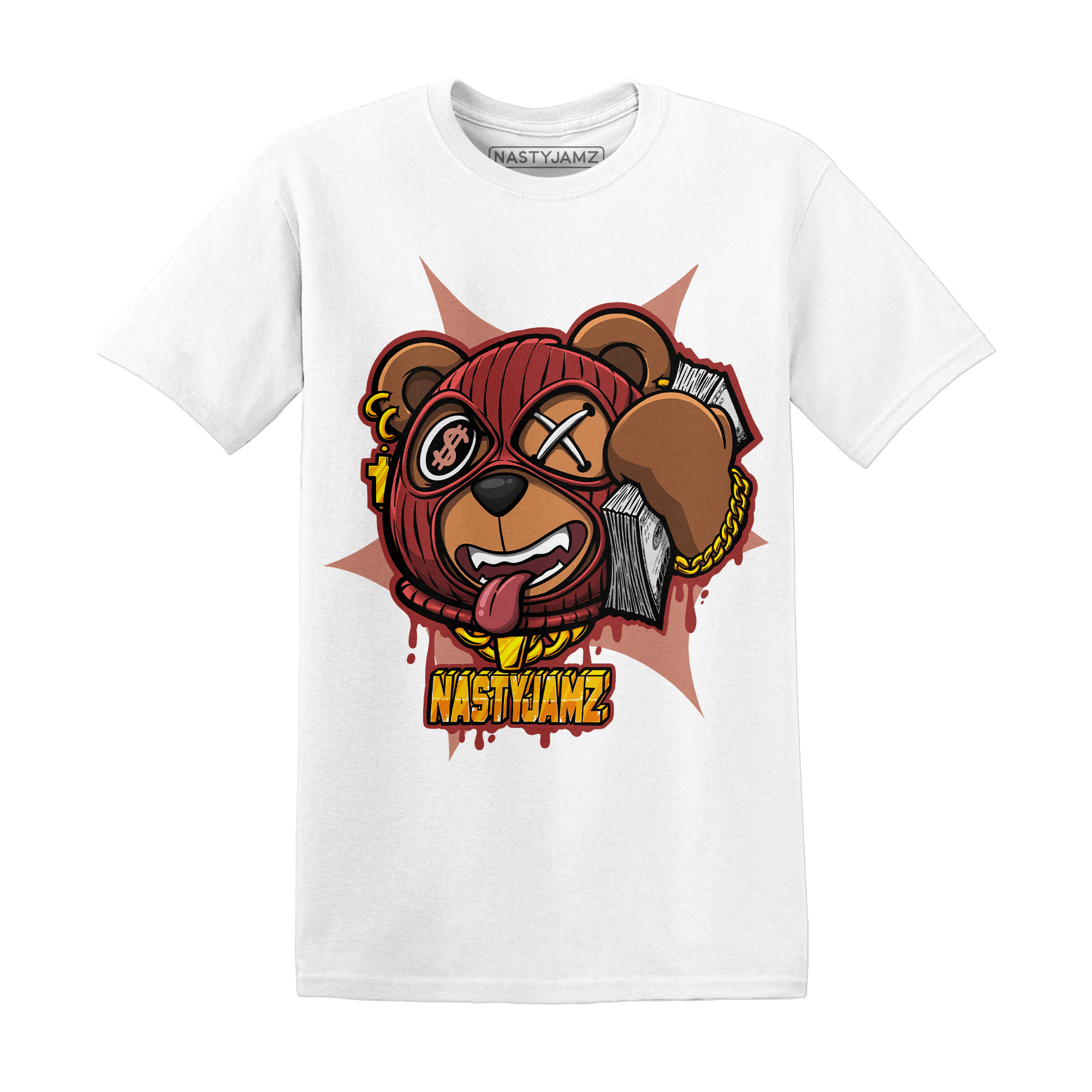 Dune Red 13s T Shirt Match Money Motive BER - NastyJamz