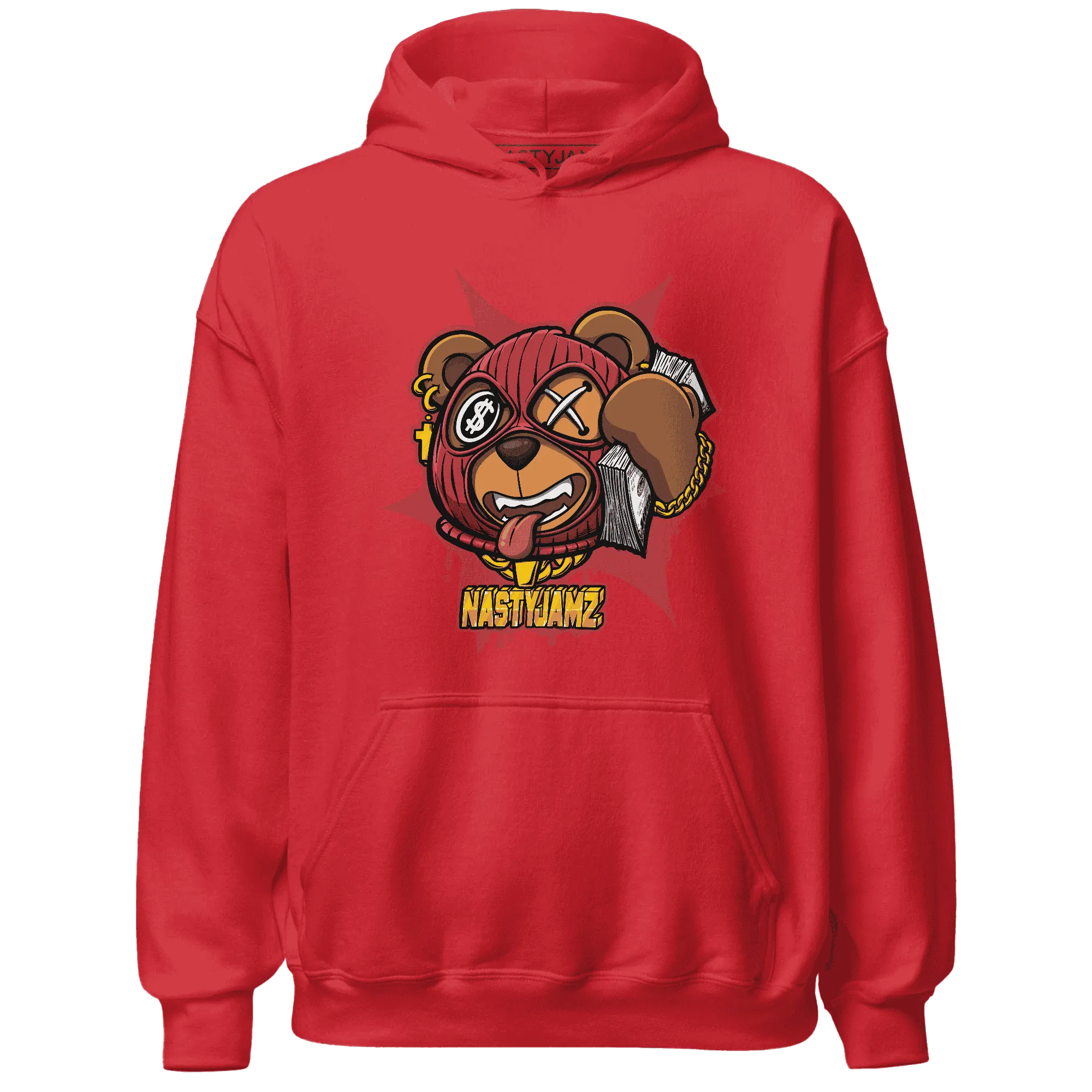 Black-Toe-Reimagined-Red-White-1s-NastyJamz-Hoodie-Match-Money-Motive-BER