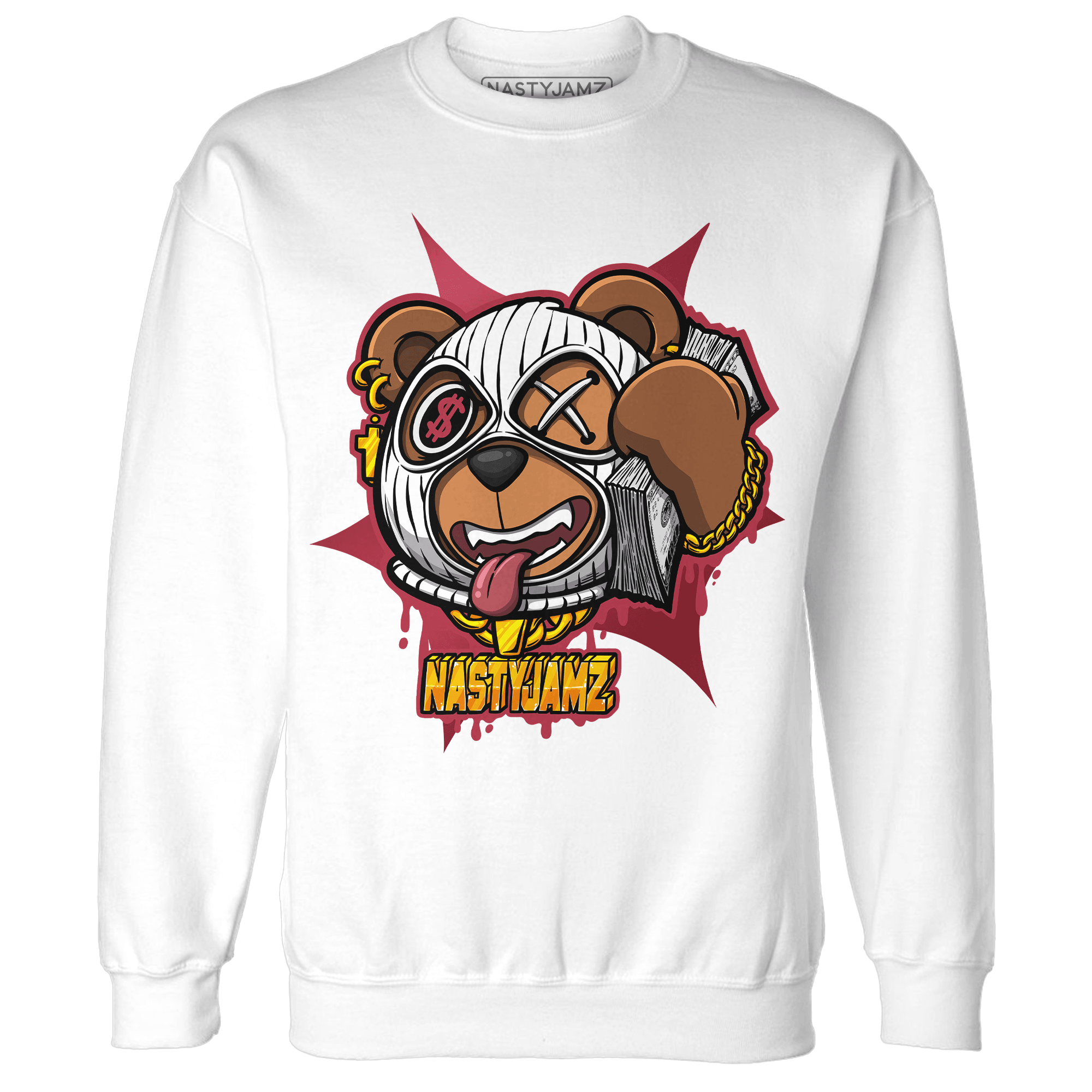 High 85 Metallic Burgundy 1s Sweatshirt Match Money Motive BER - NastyJamz