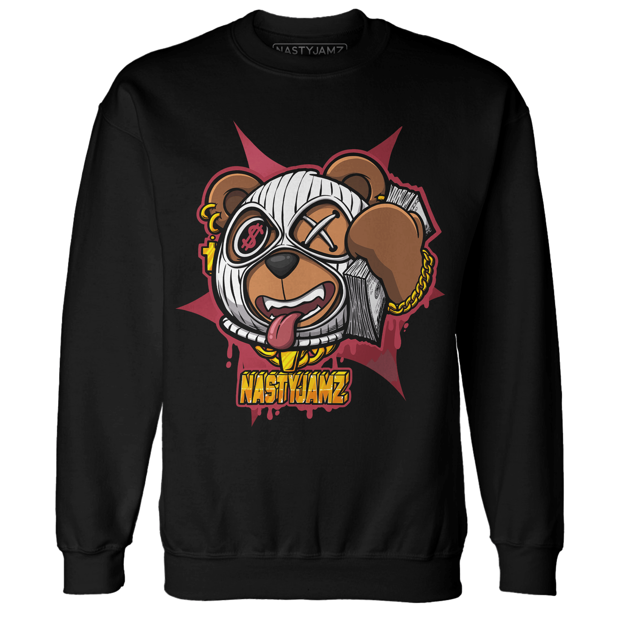 High 85 Metallic Burgundy 1s Sweatshirt Match Money Motive BER - NastyJamz