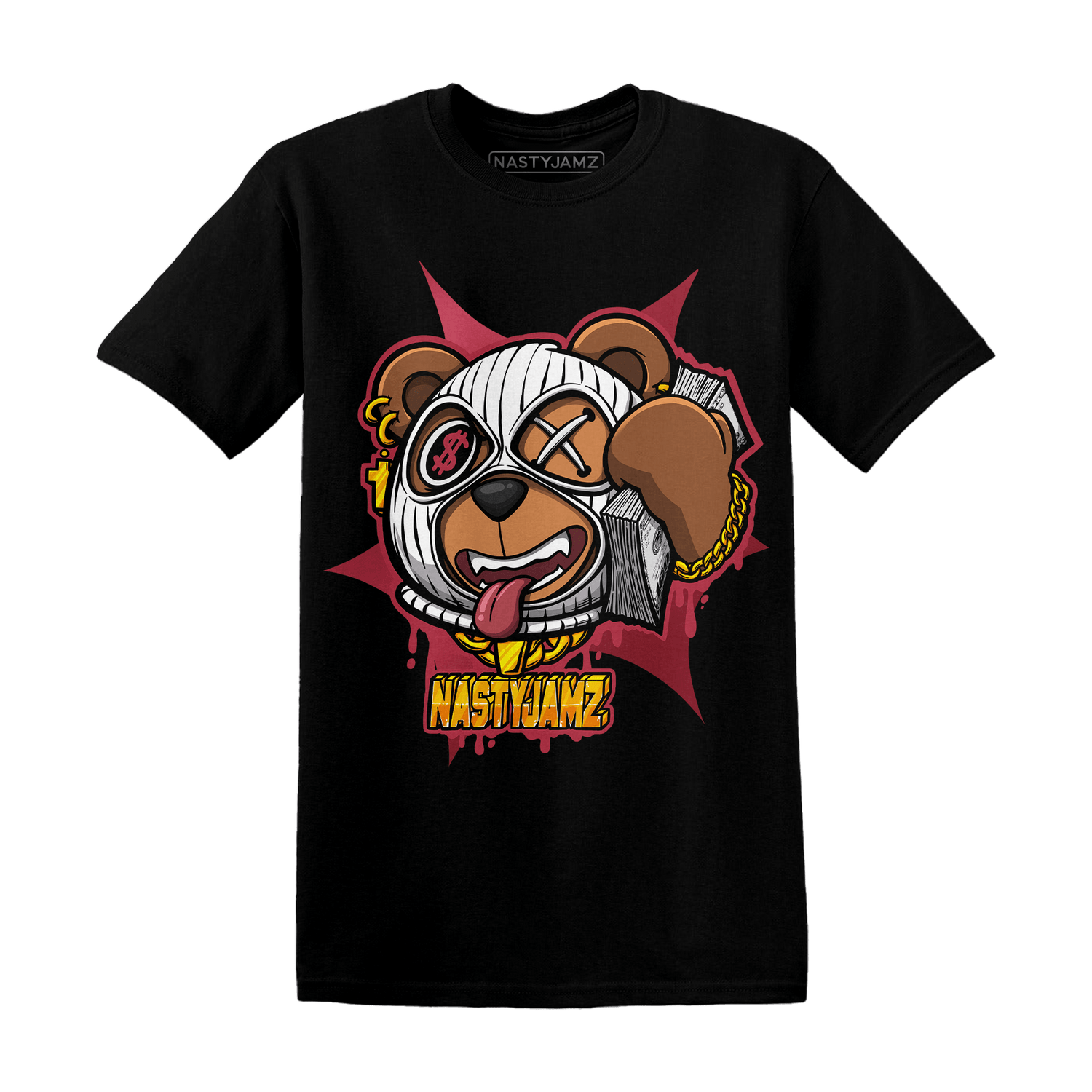 High 85 Metallic Burgundy 1s T Shirt Match Money Motive BER - NastyJamz