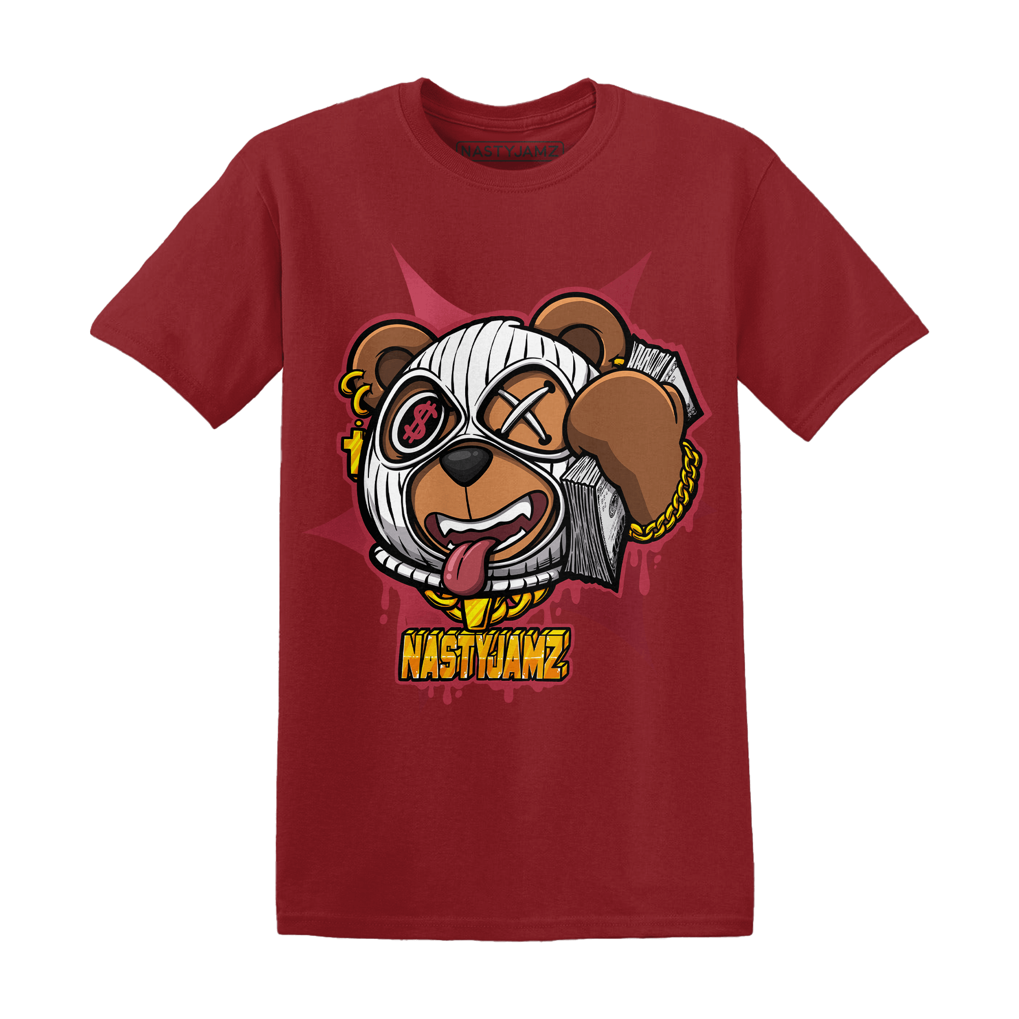 High 85 Metallic Burgundy 1s T Shirt Match Money Motive BER - NastyJamz