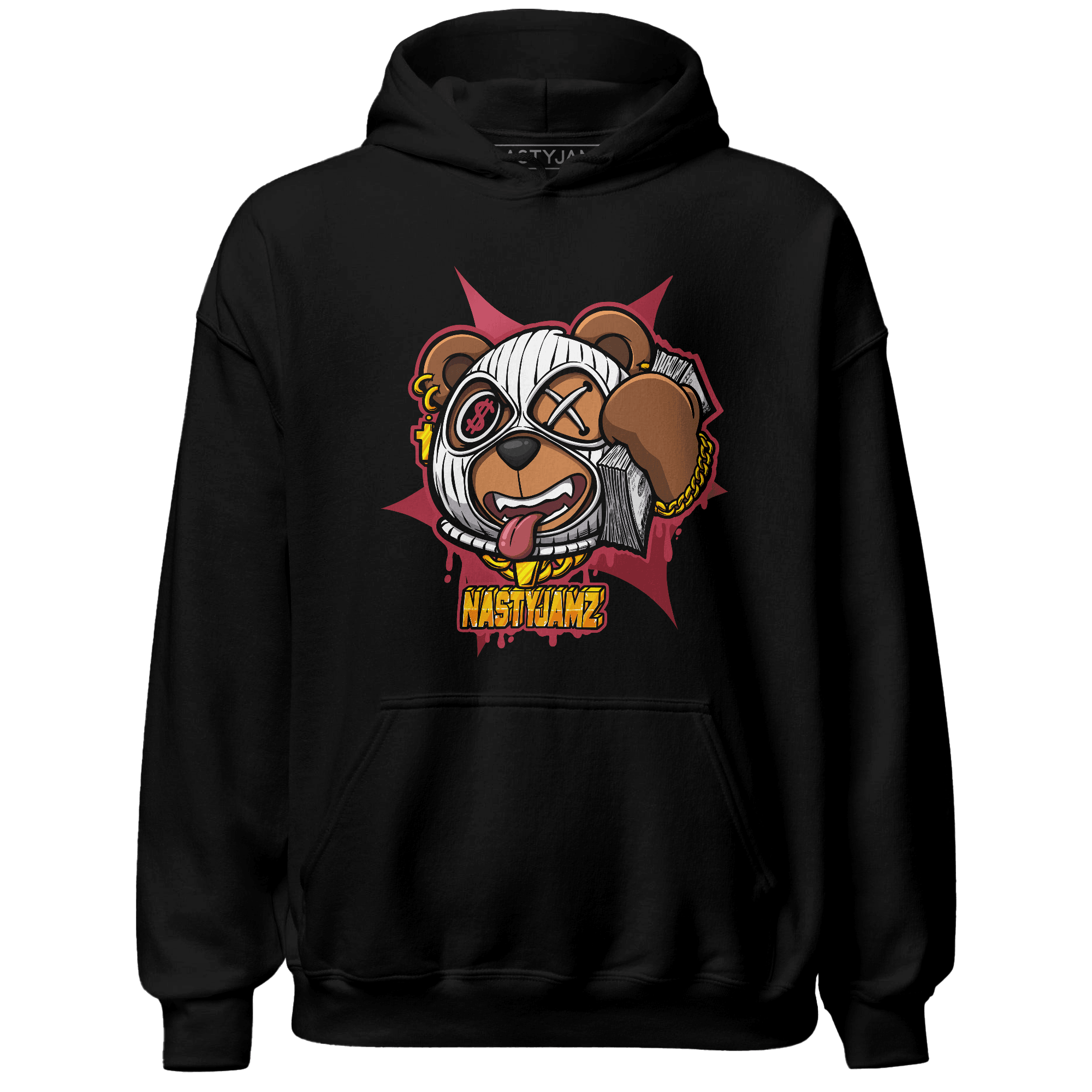 High 85 Metallic Burgundy 1s Hoodie Match Money Motive BER - NastyJamz