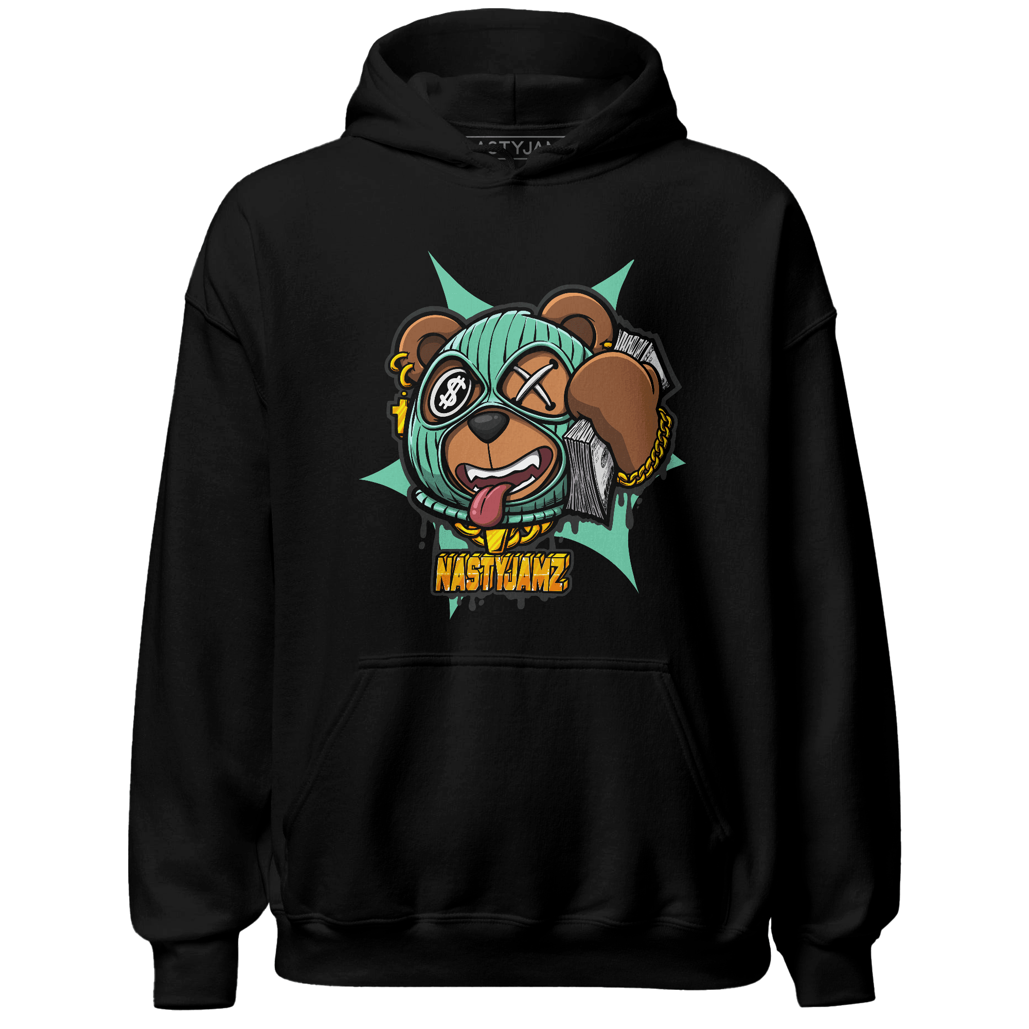 High OG Green Glow 1s Hoodie Match Money Motive BER - NastyJamz