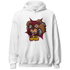 High White Team Red 1s Hoodie Match Money Motive BER - NastyJamz