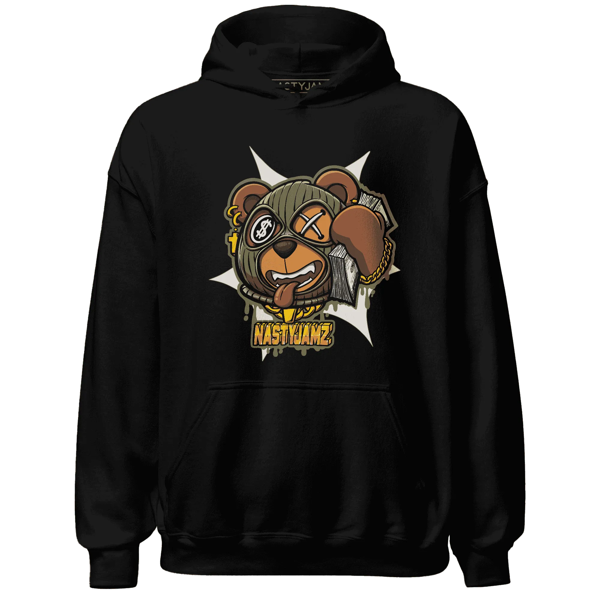 NastyJamz-Medium-Olive-1s-Hoodie-Match-Money-Motive-BER