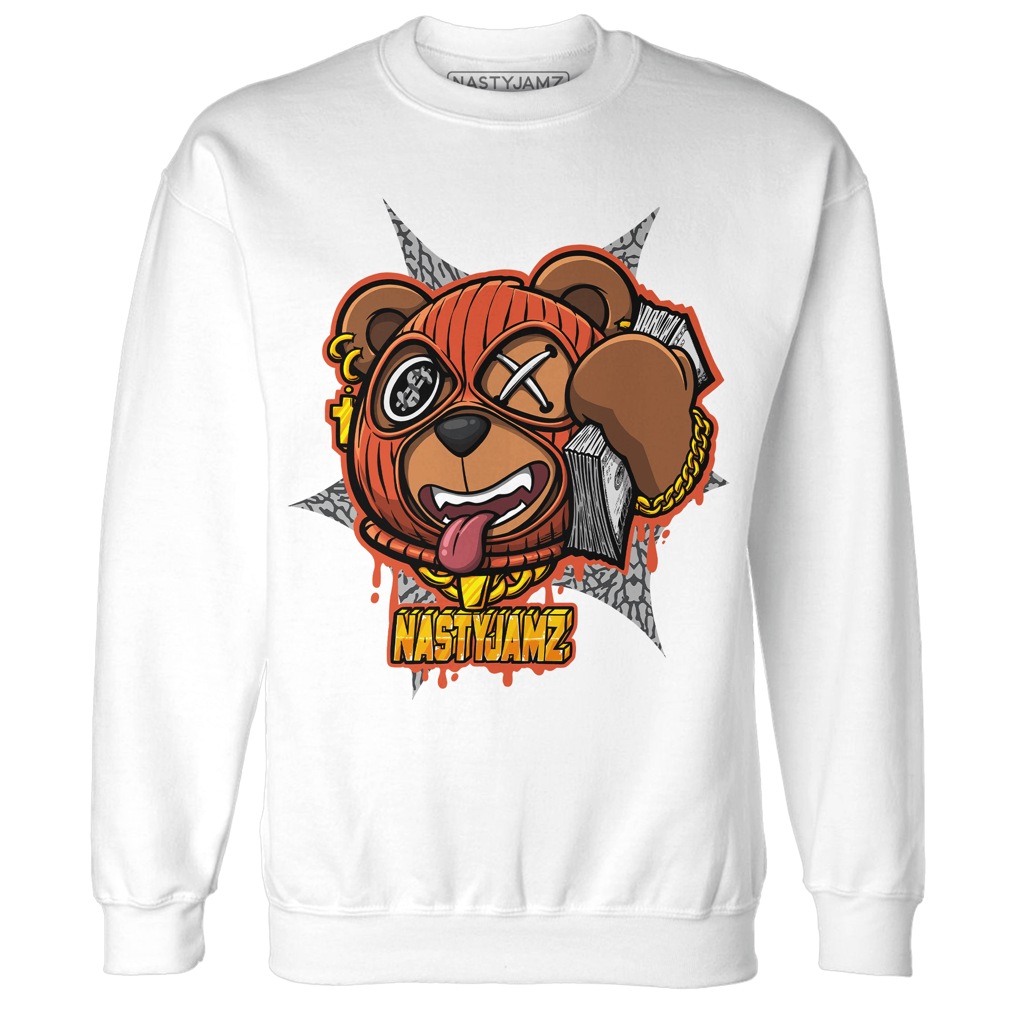 Georgia Peach 3s Sweatshirt Match Money Motive BER - NastyJamz