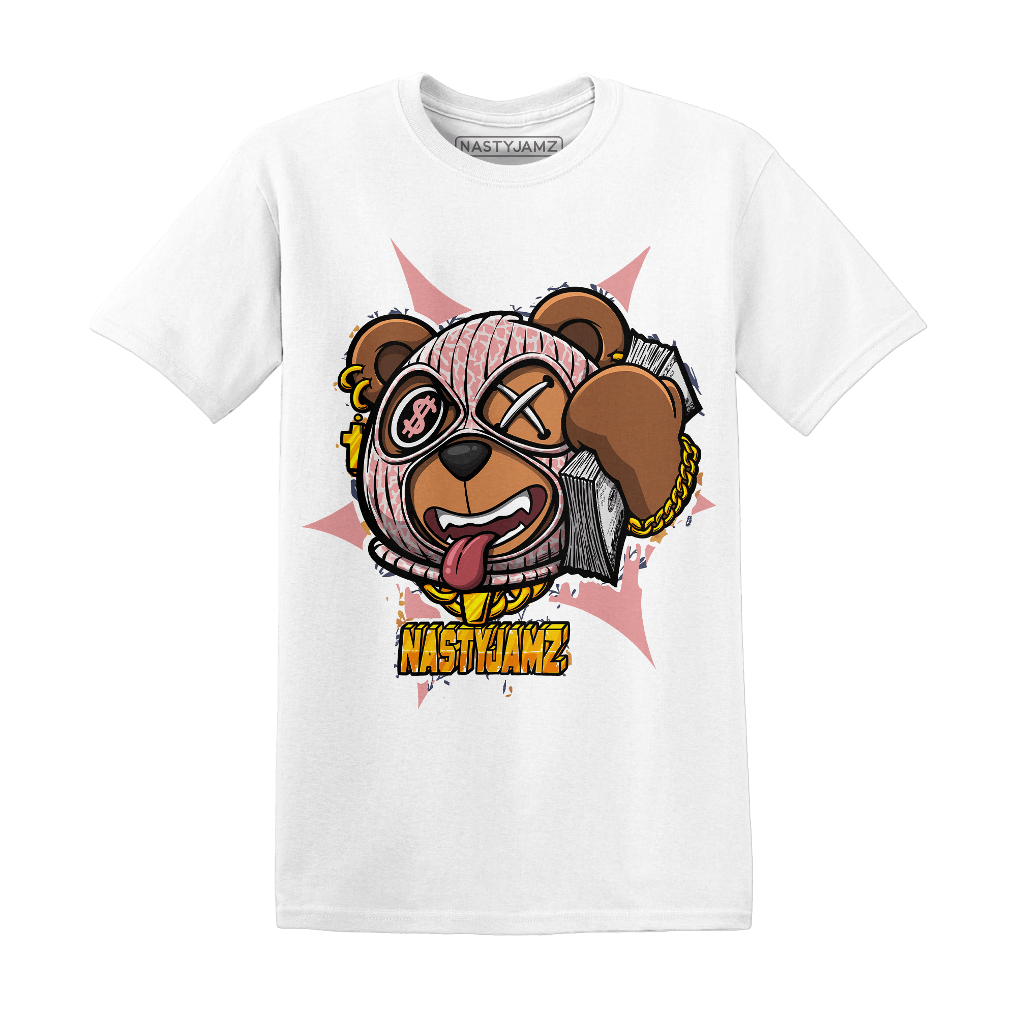 Red Stardust 3s T Shirt Match Money Motive BER - NastyJamz