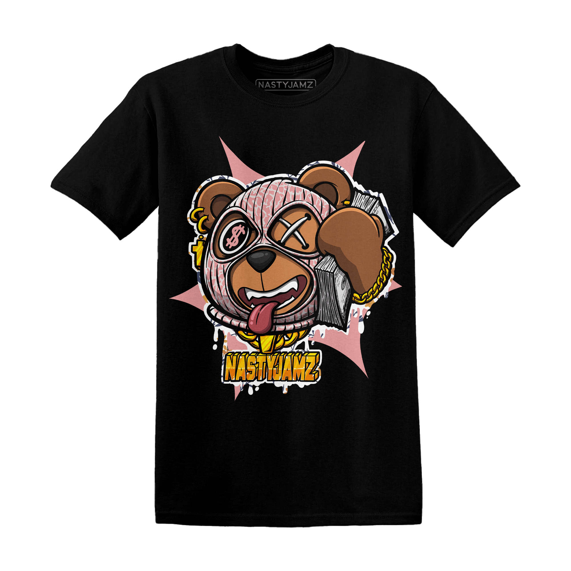 Red Stardust 3s T Shirt Match Money Motive BER - NastyJamz