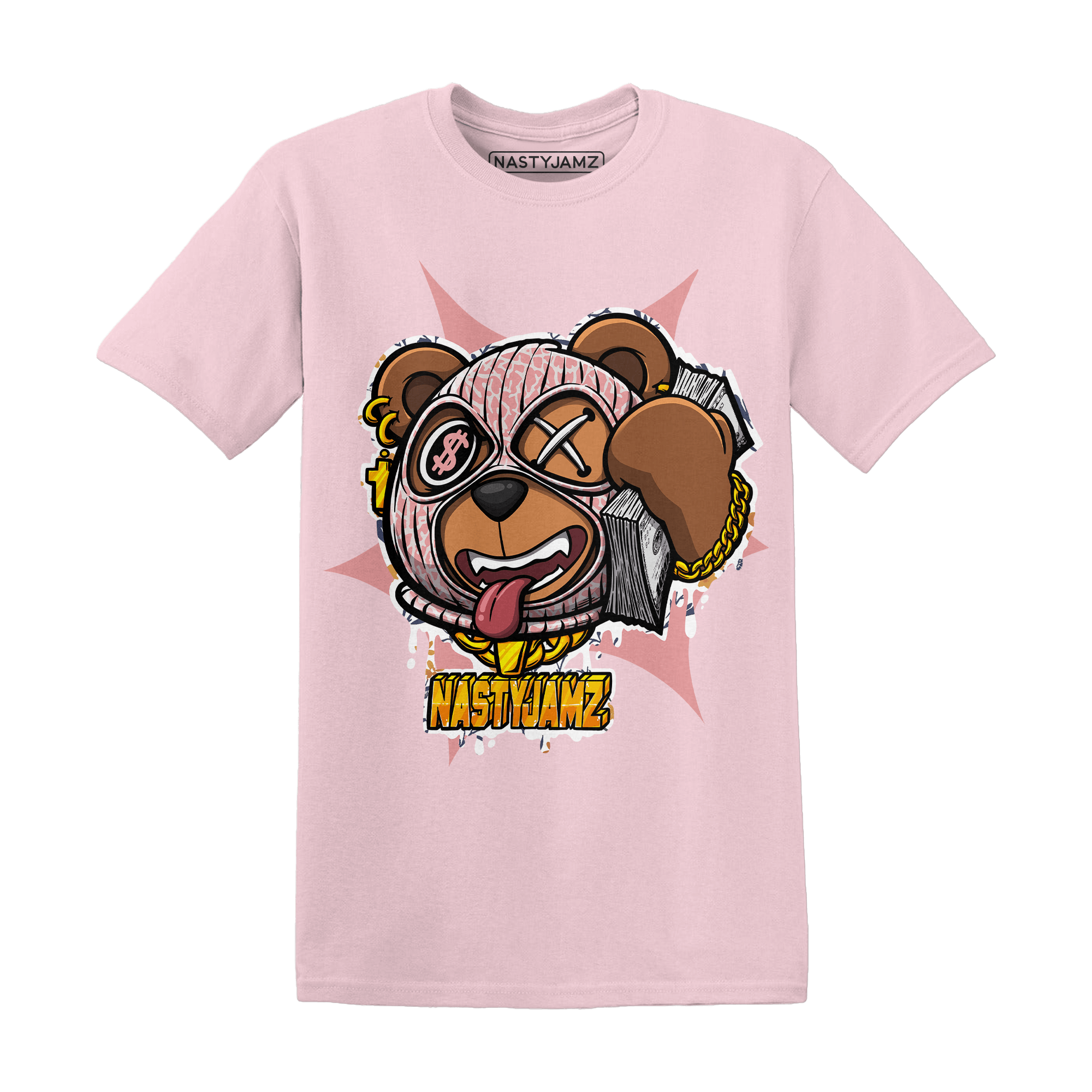 Red Stardust 3s T Shirt Match Money Motive BER - NastyJamz