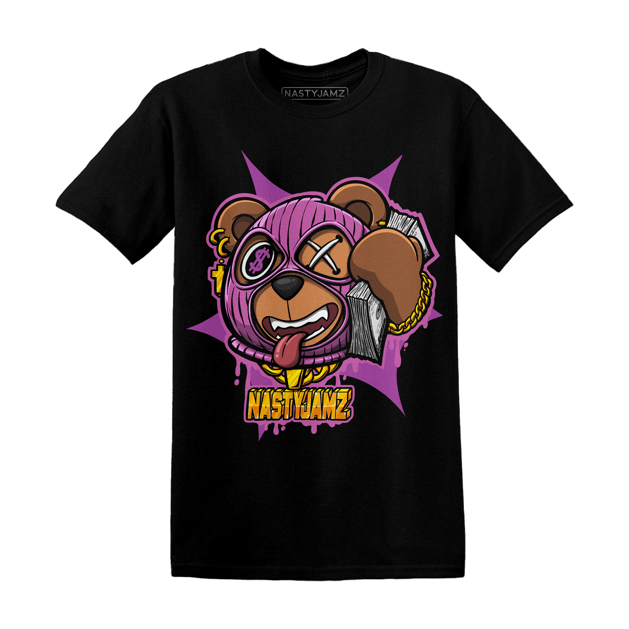 GS Hyper Violet 4s T Shirt Match Money Motive BER - NastyJamz