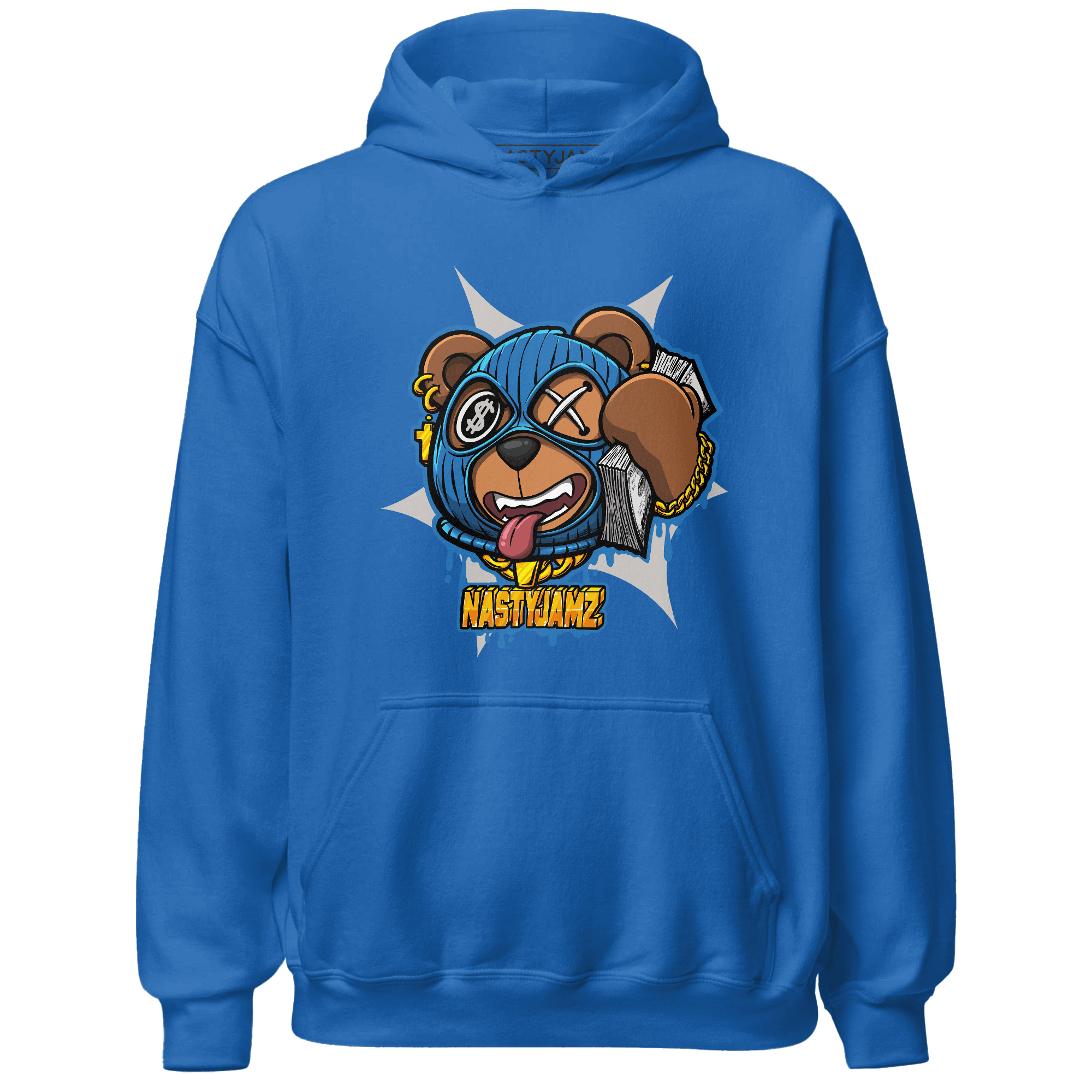 Industrial Blue 4s Hoodie Match Money Motive BER - NastyJamz
