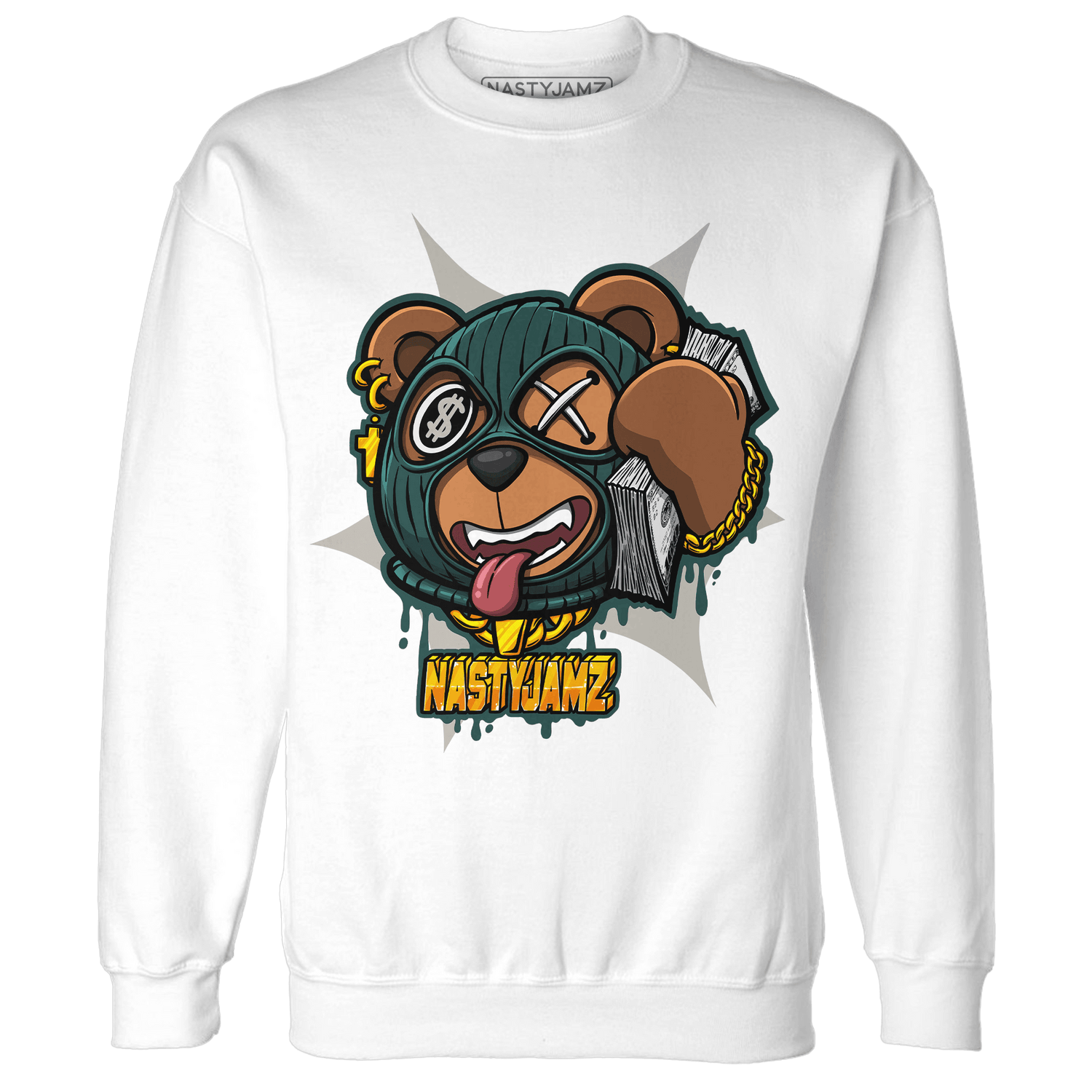 Oxidized Green 4s Sweatshirt Match Money Motive BER - NastyJamz