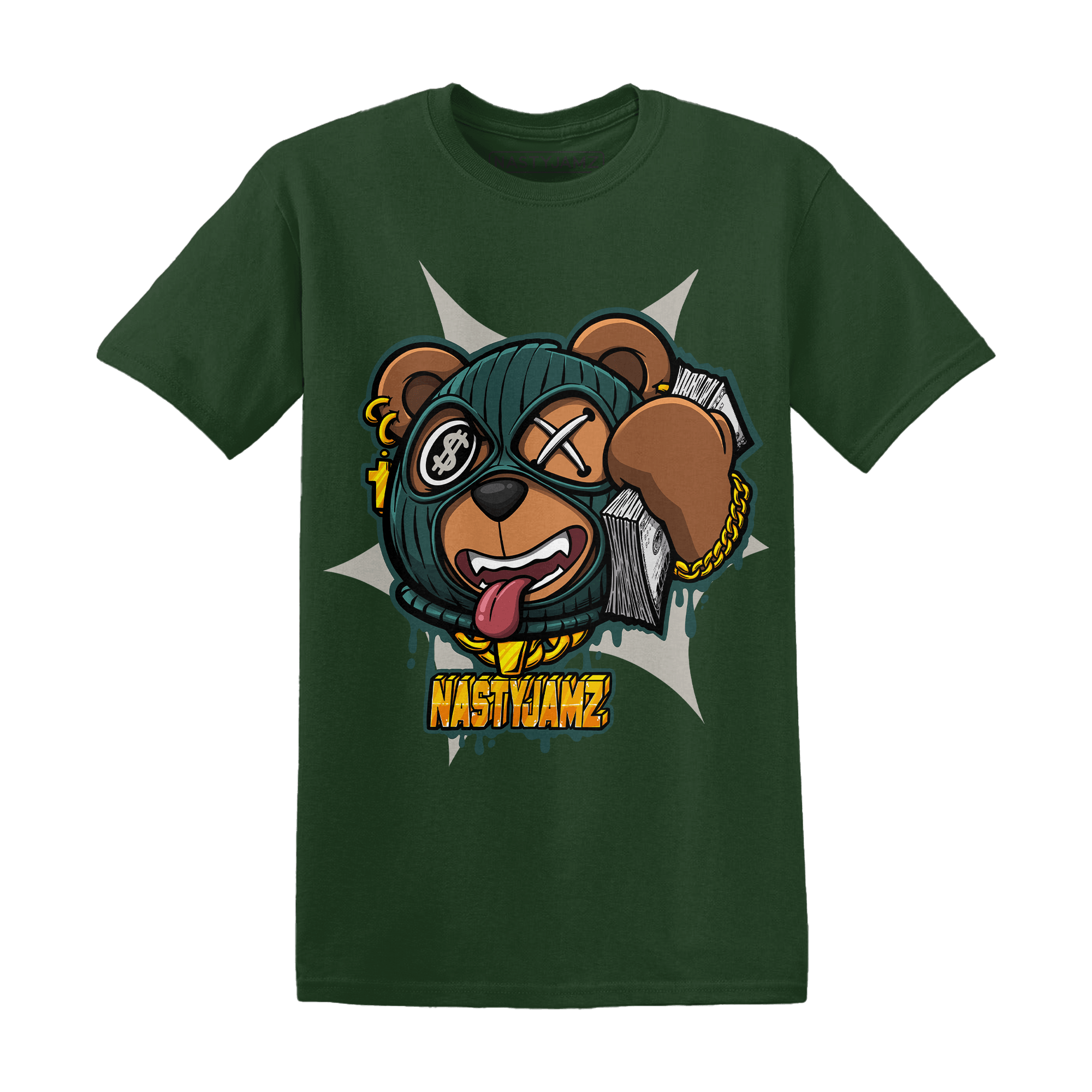 Oxidized Green 4s T Shirt Match Money Motive BER - NastyJamz