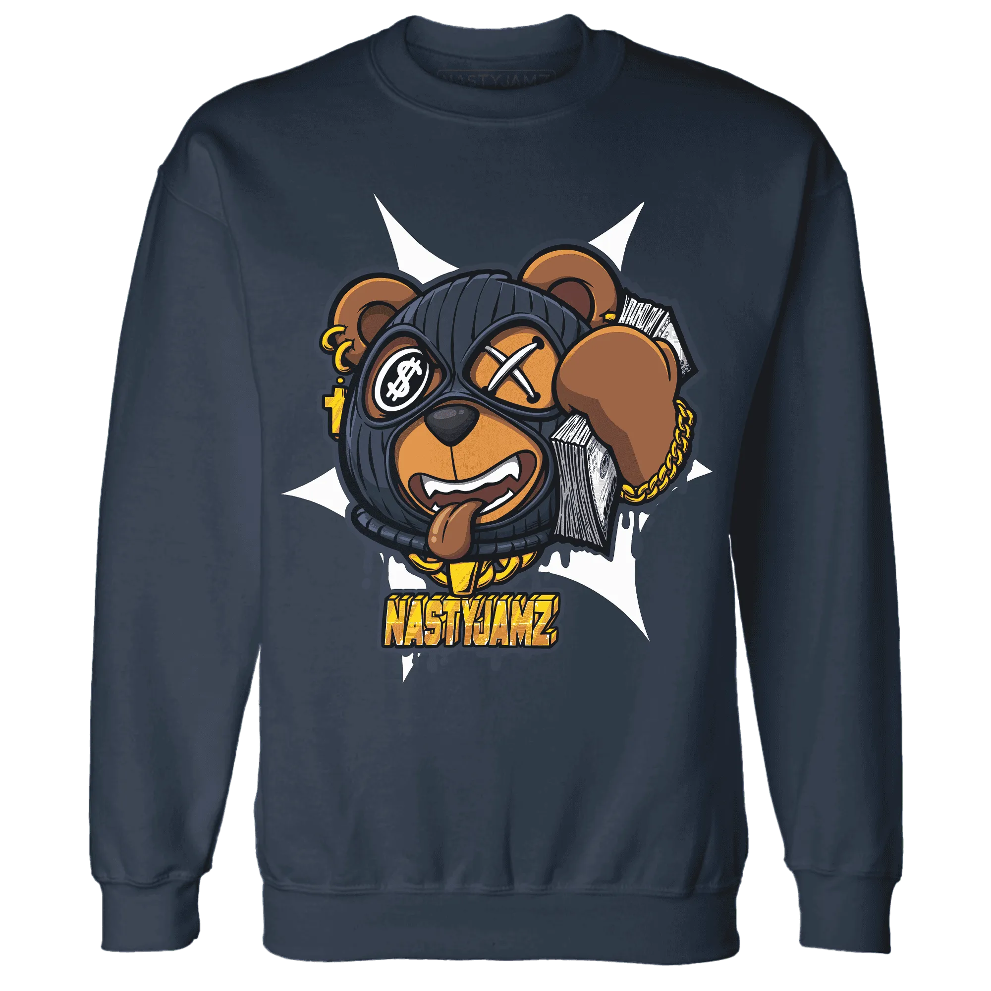 White-Navy-6s-Sweatshirt-Match-Money-Motive-BER